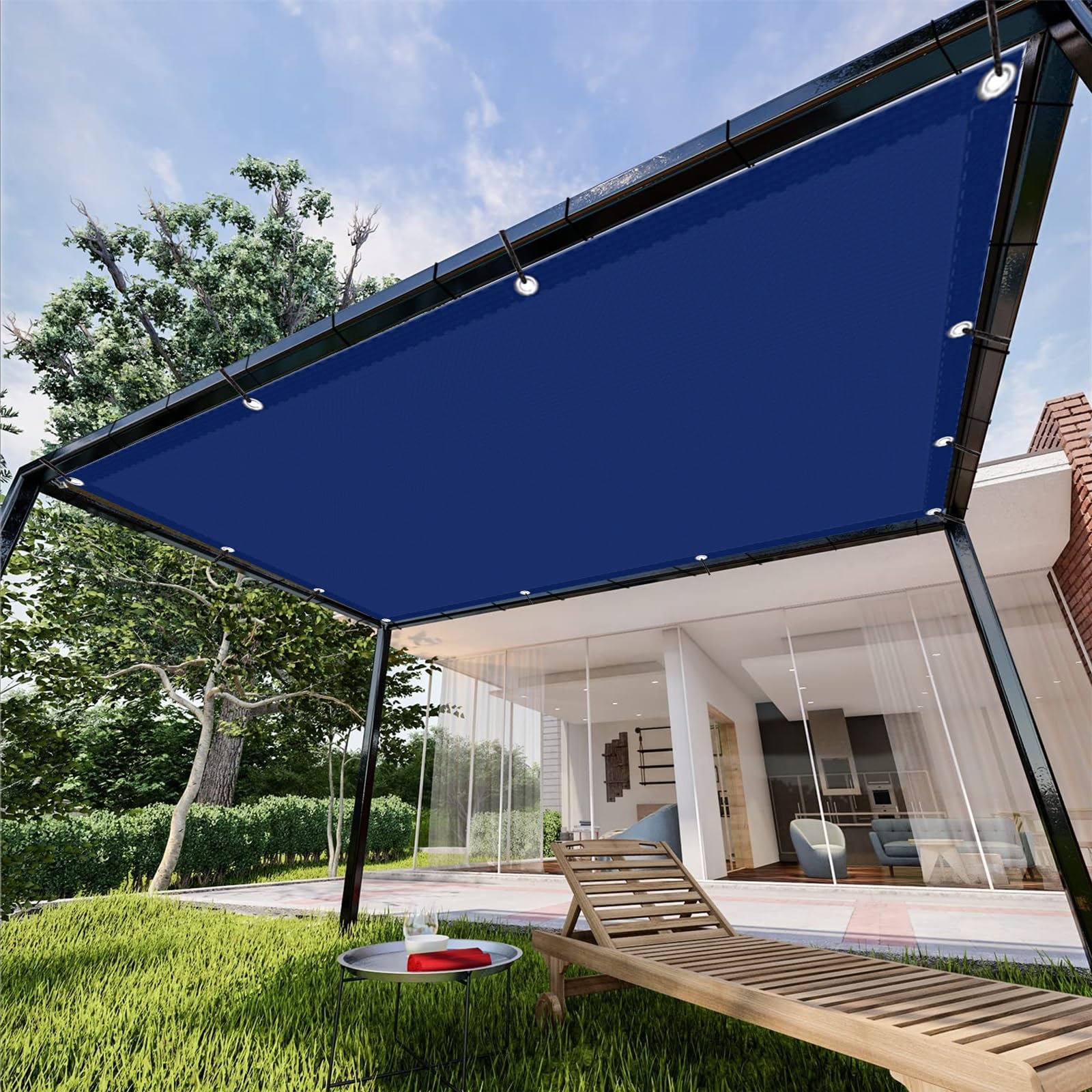 Amazon.co.jp: 日よけ シェード オーニング 5.5 x 8 m UVカット率98