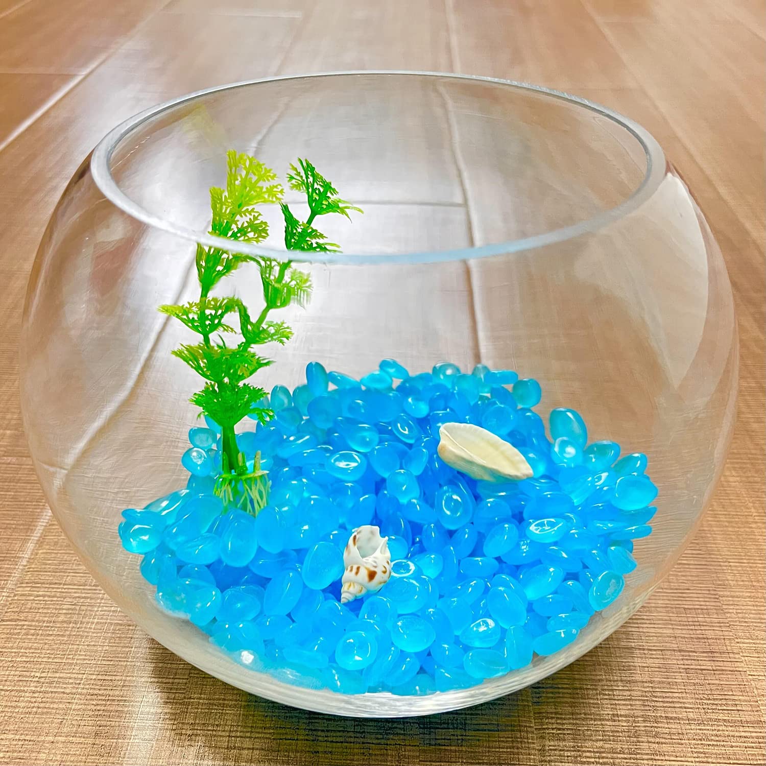 Amazon.co.jp: SEETOOOGAMES 暗闇で光る石 装飾用 ブルーカラー 発光