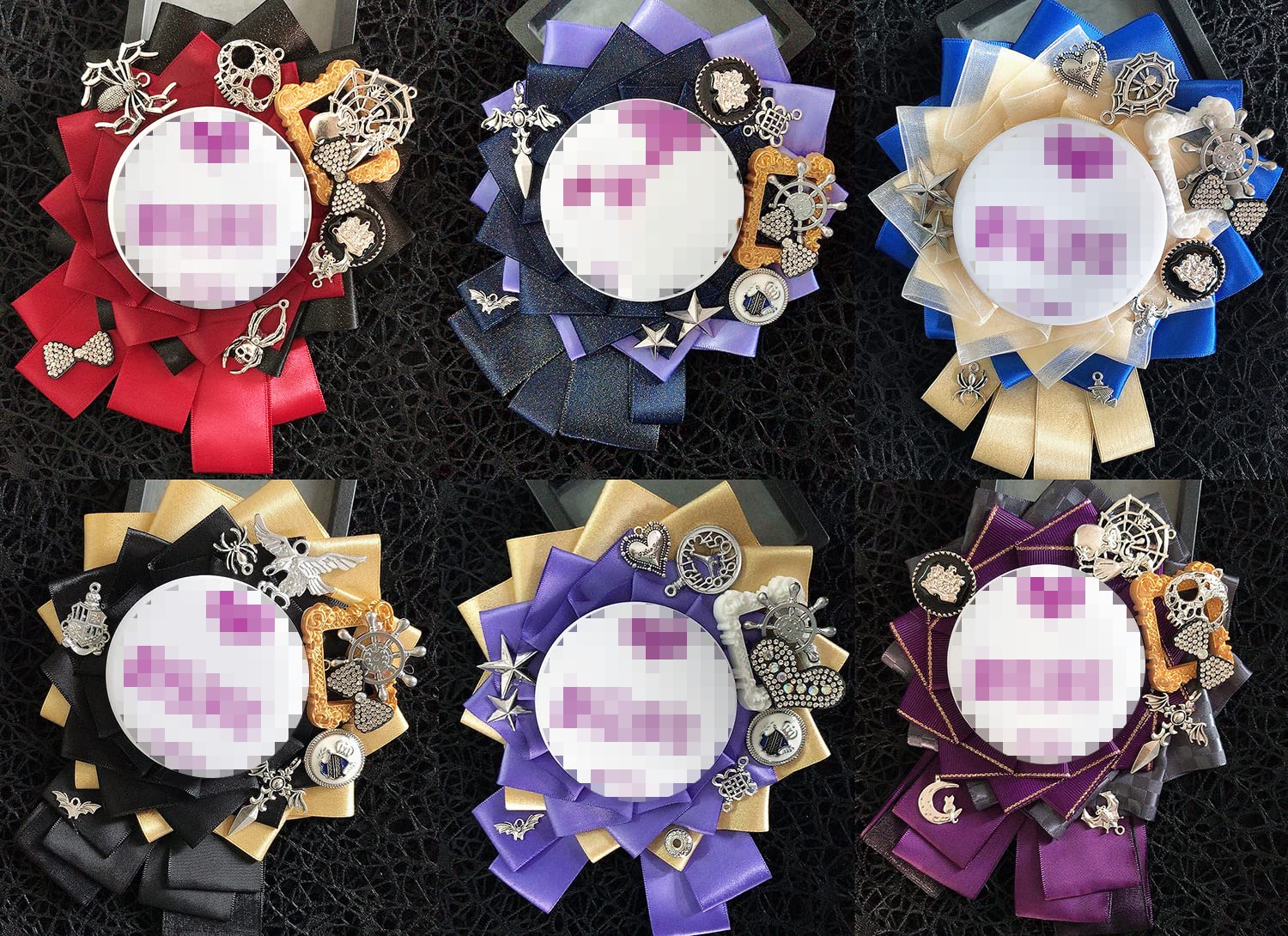 Amazon | 缶バッジ ロゼット 75mmまで カラフル 缶バッチロゼット