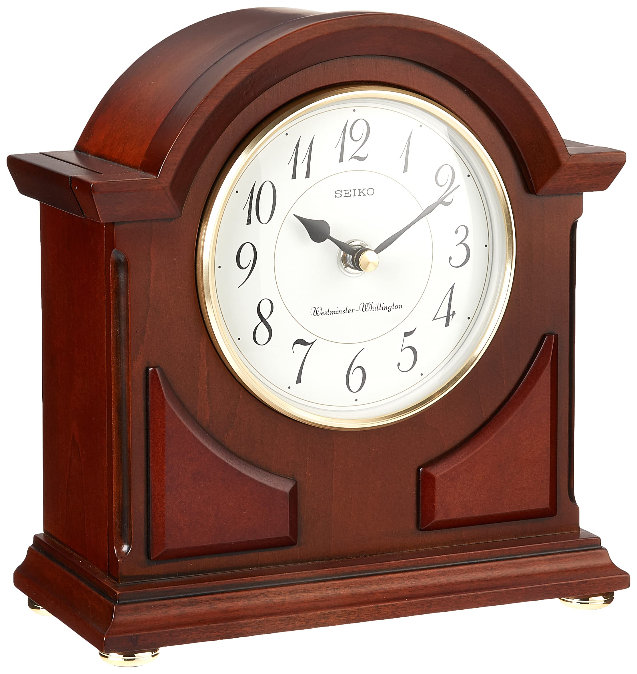 Amazon.com: SEIKO Sayo Mantel Clock , Brown : Home & Kitchen