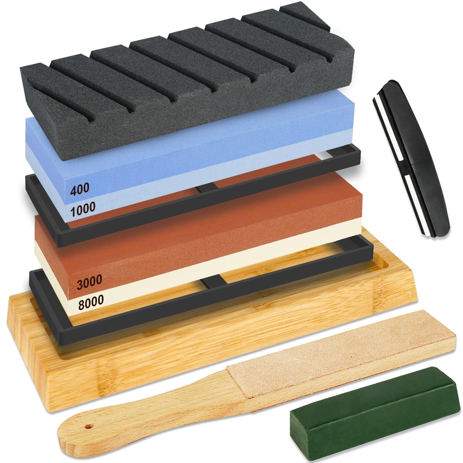 Amazon.co.jp: 【9点セット】砥石 包丁研ぎ石 両面 #400#1000#3000
