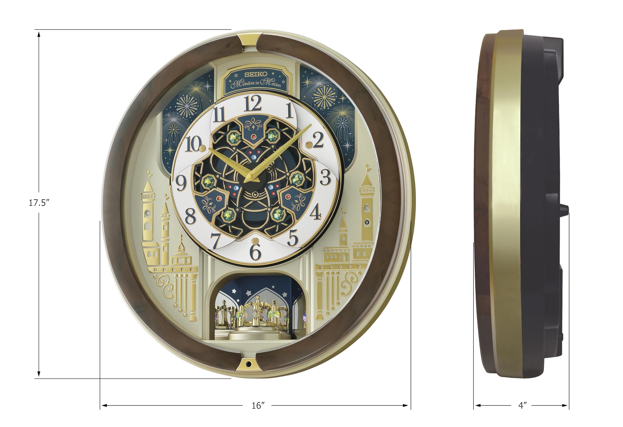 Amazon.co.jp: SEIKO メロディ・イン・モーション ミュージカル壁掛け