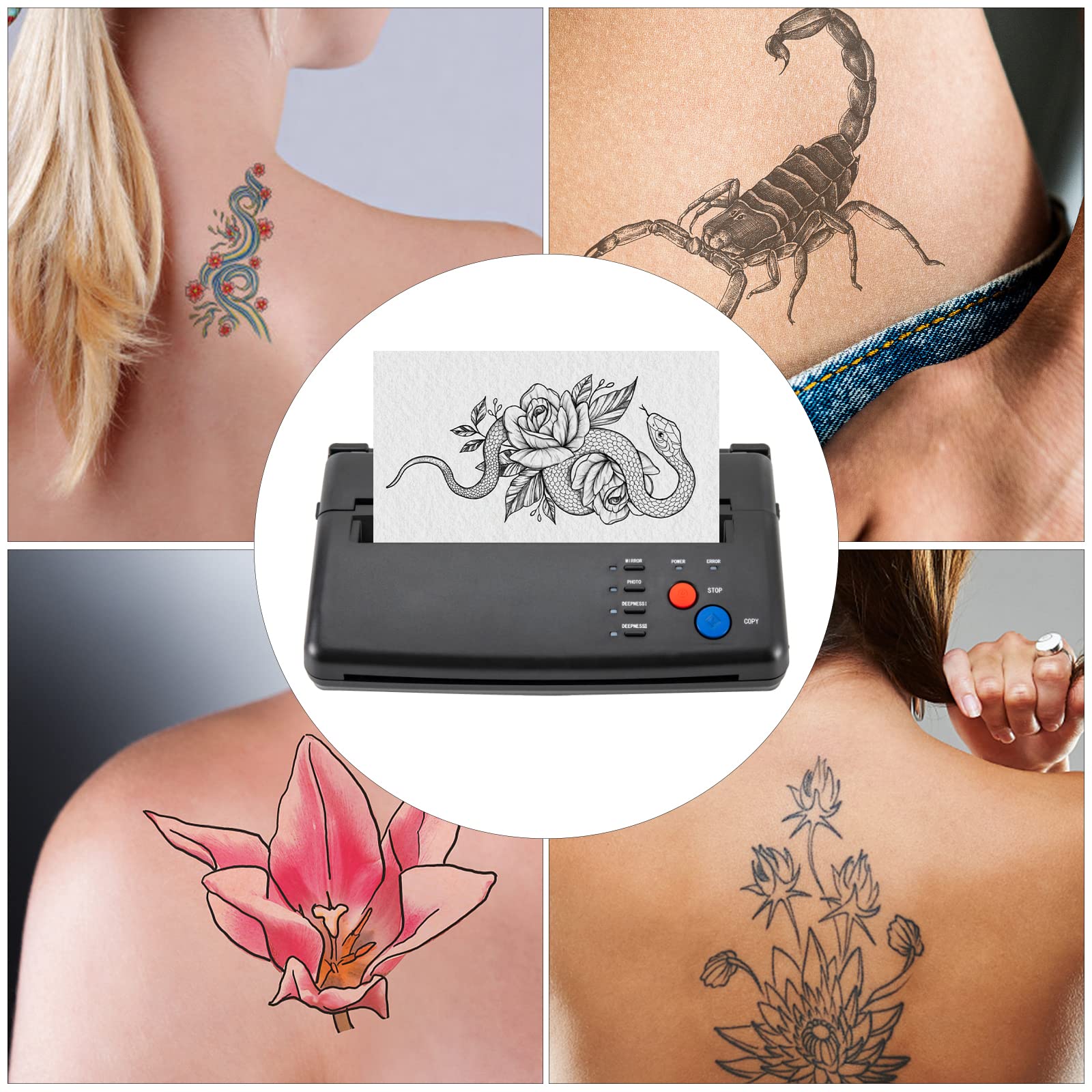 Amazon.com: DELOPVIO Tattoo Stencil Maker, Tattoo Transfer Thermal