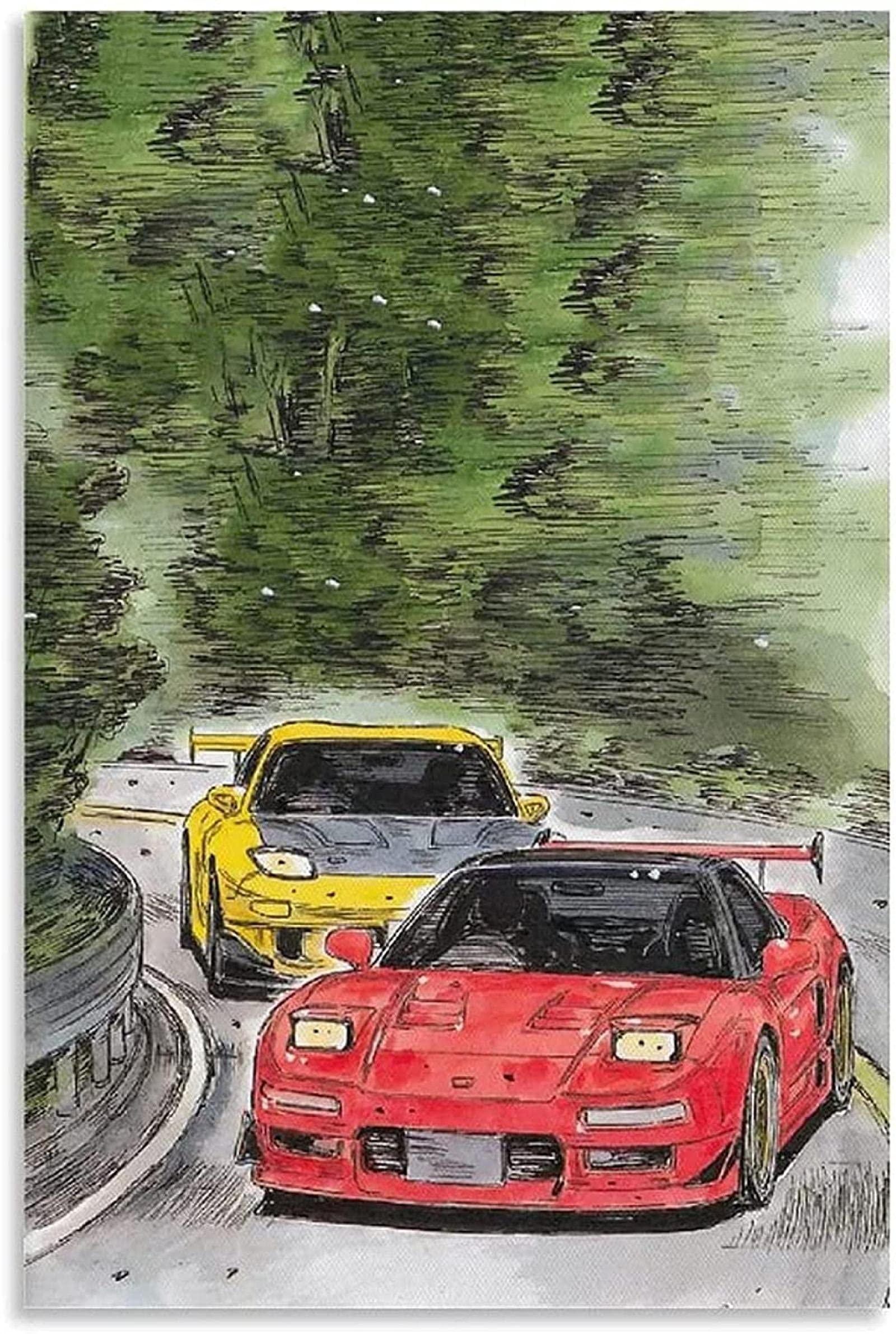 Amazon.co.jp: プリント壁頭文字 D AE86 Nsx 車のポスターポスター装飾