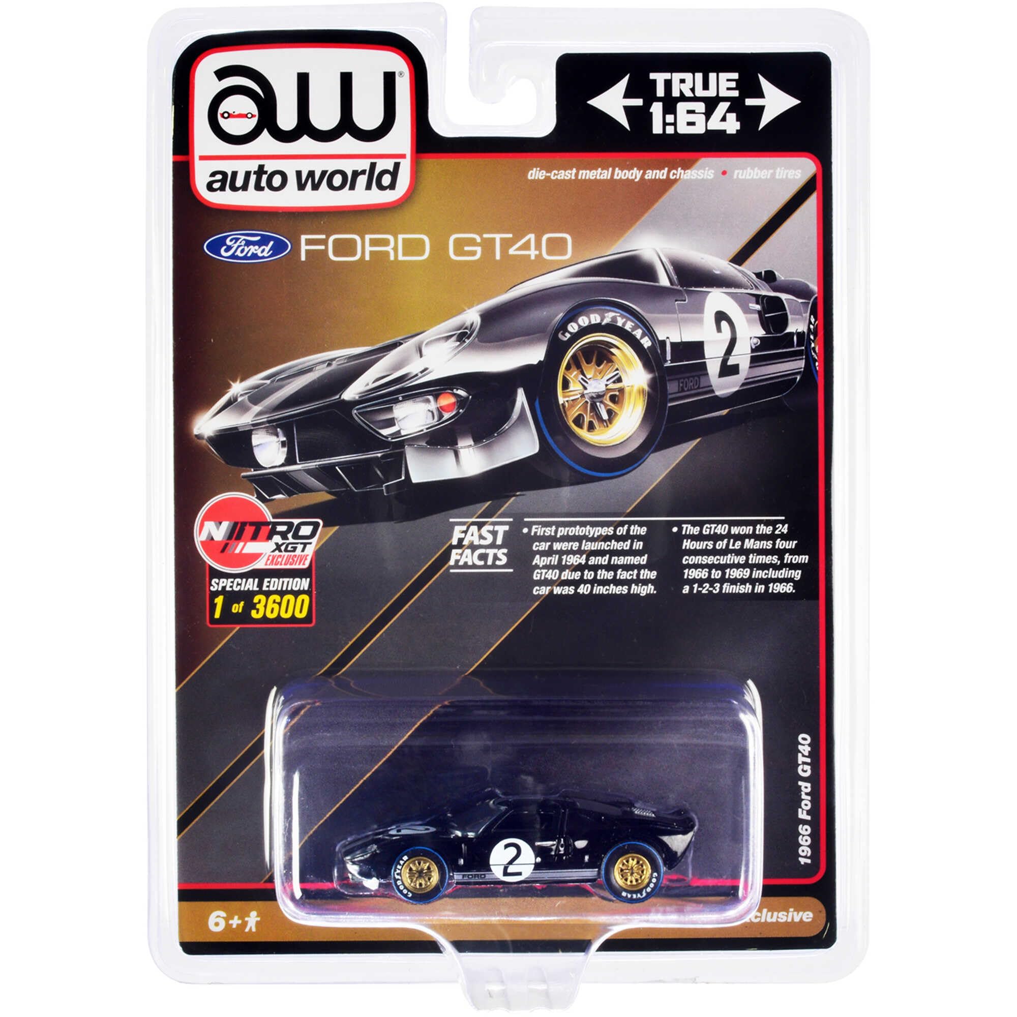 Amazon.com: 1966 Ford GT40#2 Black Limited Edition to 3600 Pieces