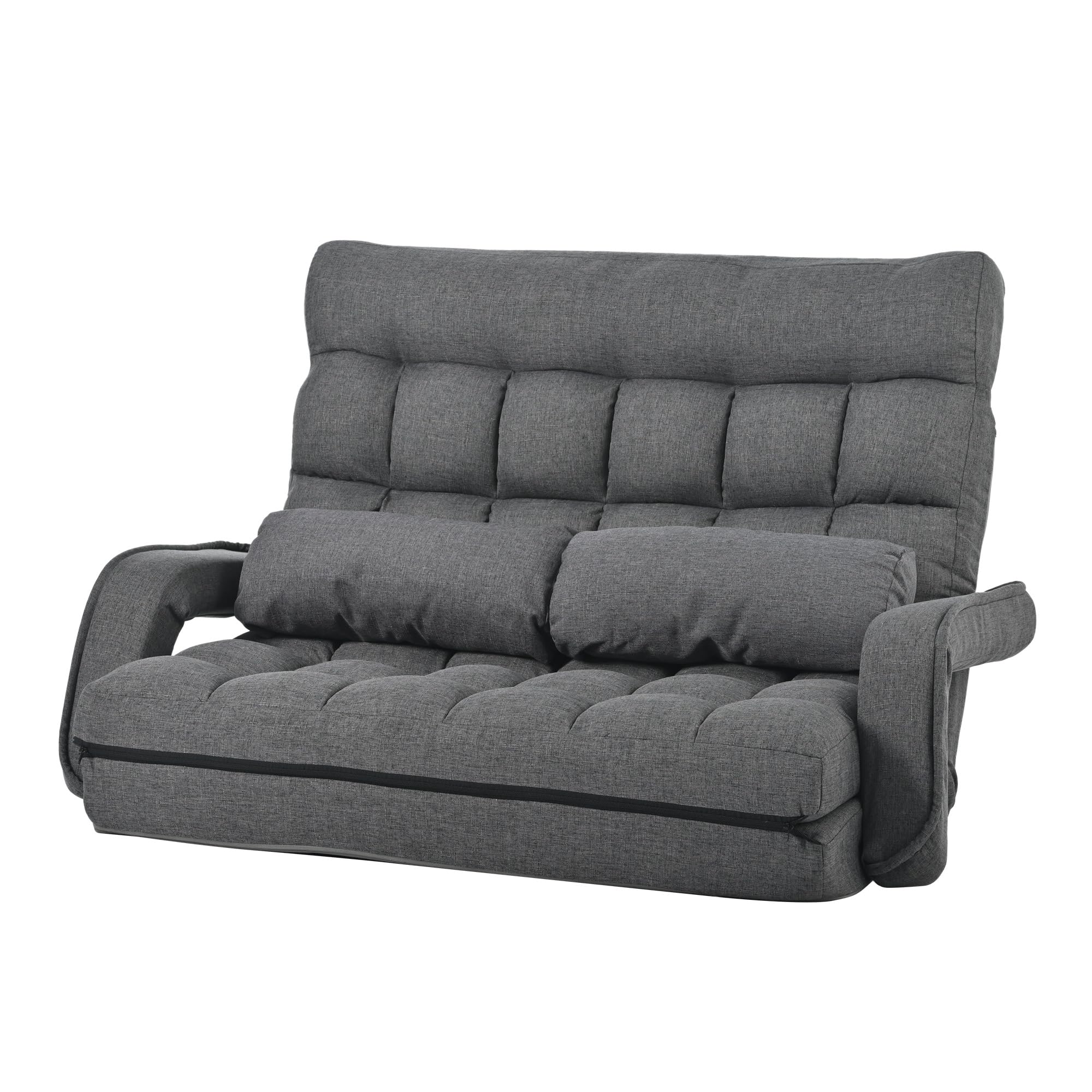 Amazon｜座椅子 二人掛け 4WAY 連動肘つき リクライニングソファ