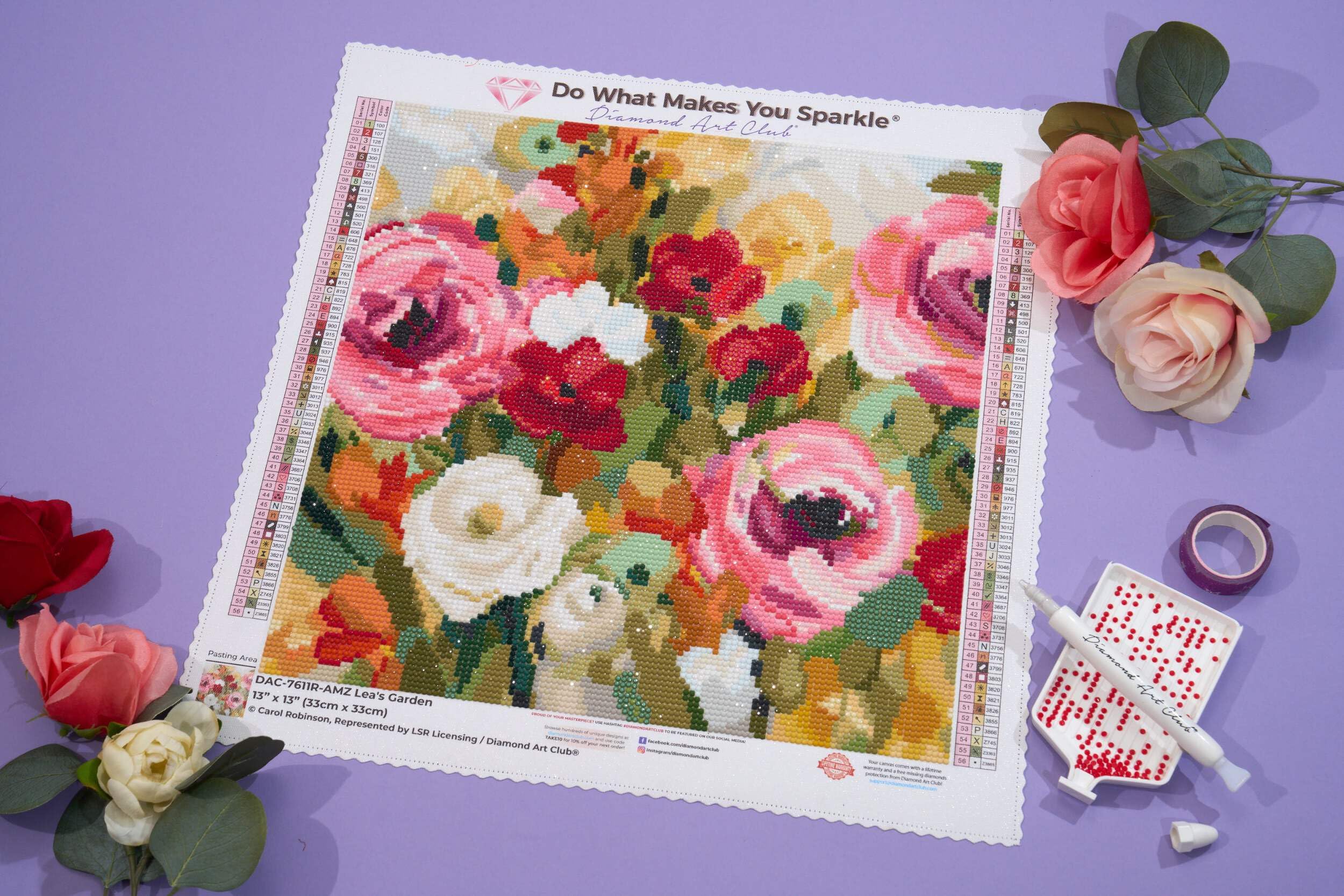 Amazon.com: DIAMOND ART CLUB Lea's Garden Diamond Painting Kit