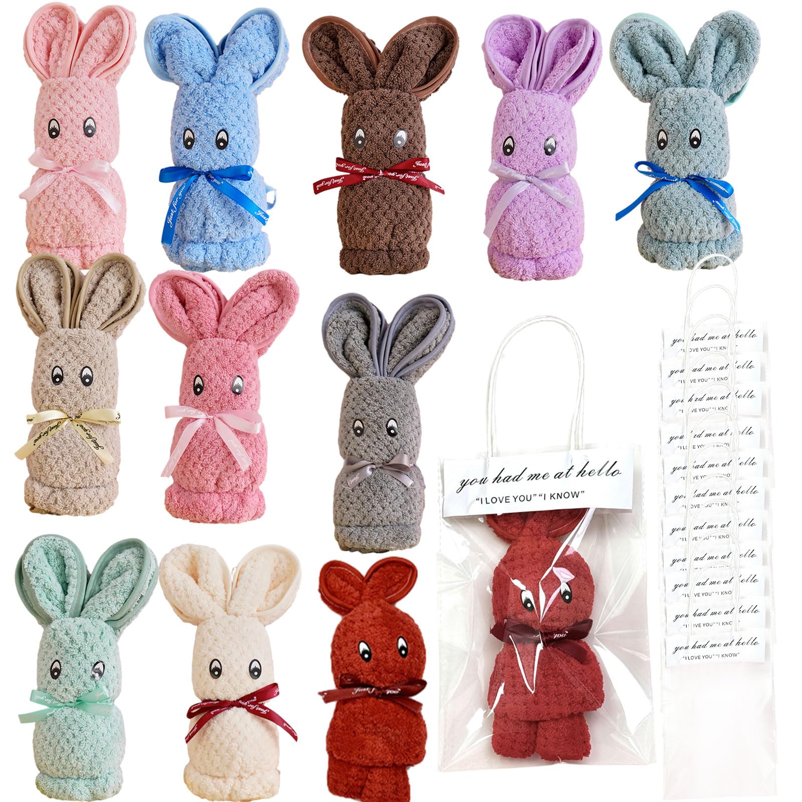 Amazon｜プチギフト タオル 退職ギフト ウサギタオル タオルギフト