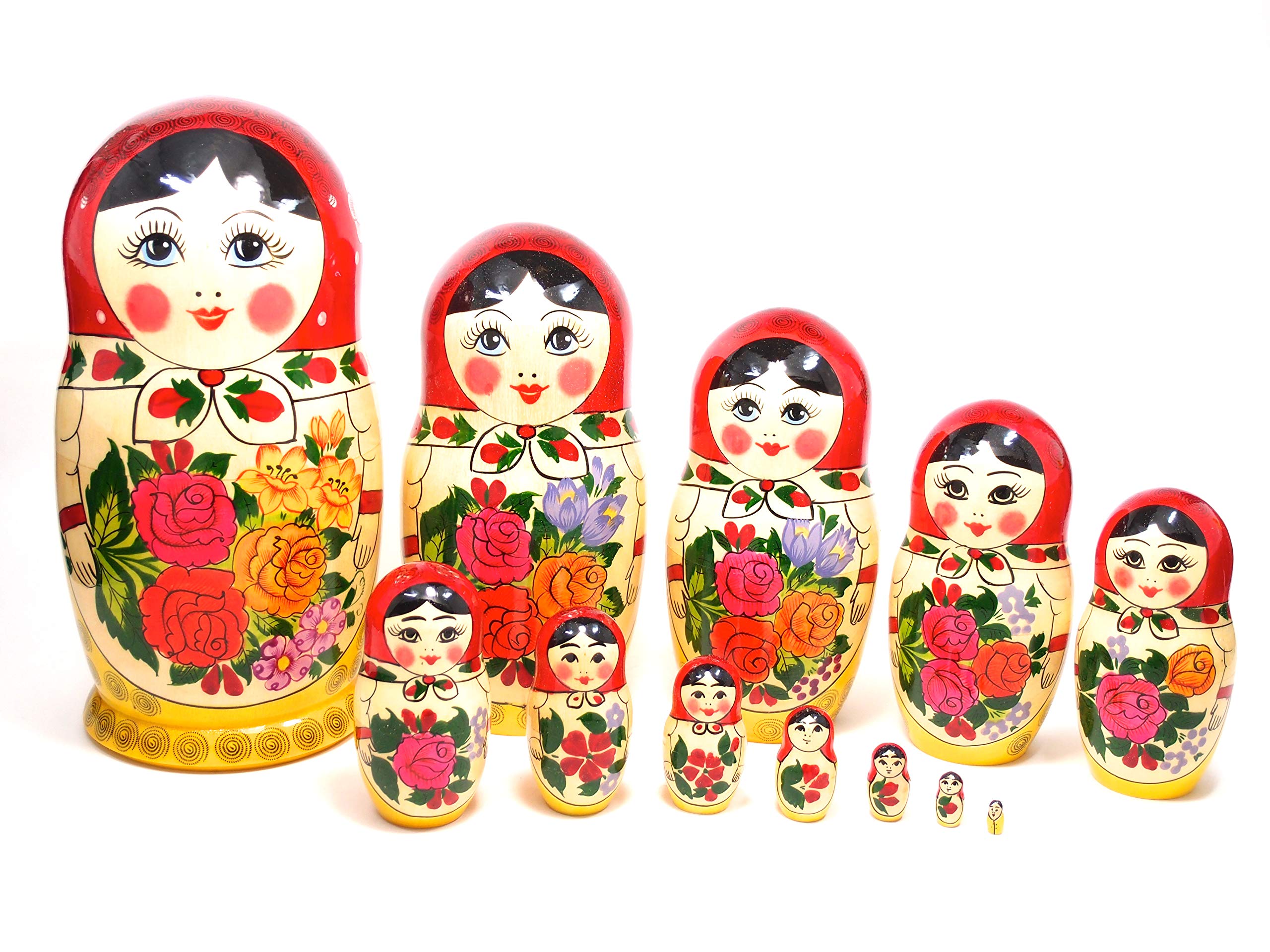 Amazon | セミョーノフ産 マトリョーシカ 「ロシヤーノチカ 12個組