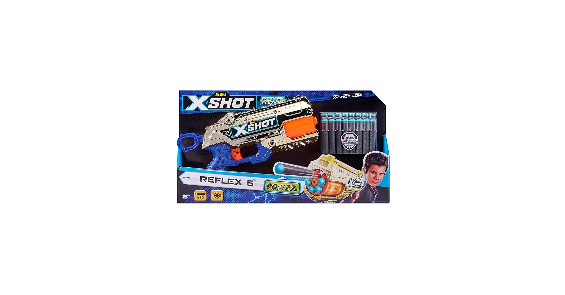 Amazon.com: X-Shot Excel Royale Edition Reflex 6 Foam Dart Blaster