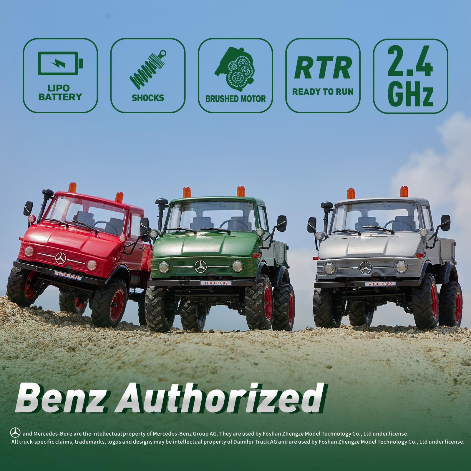 Amazon.co.jp: FMS 1:24 FCX24 Unimog ウニモグ 4WDオフロード