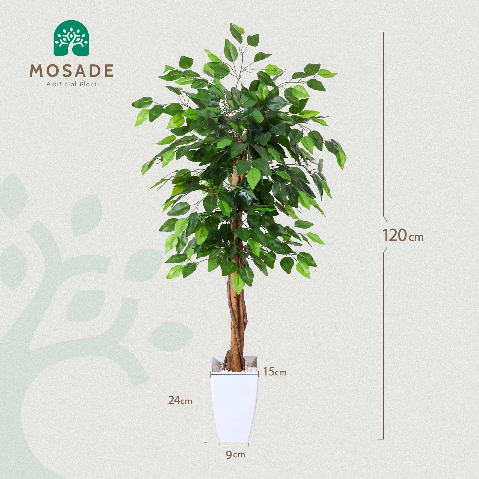 Amazon｜MOSADE 造花ドットコム ガジュマル プレミアム 光触媒 消臭