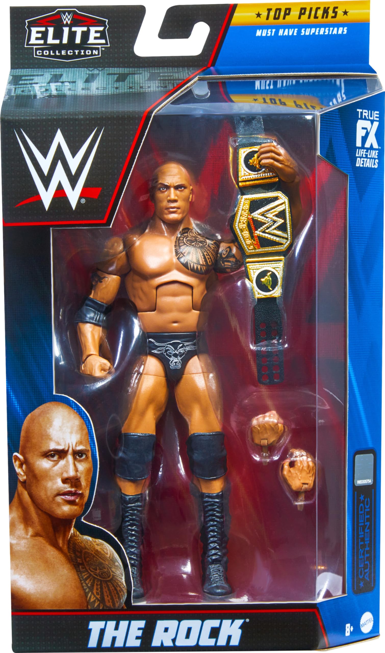 Amazon.co.jp: Mattel WWE the Rock Top Picks Elite Collection