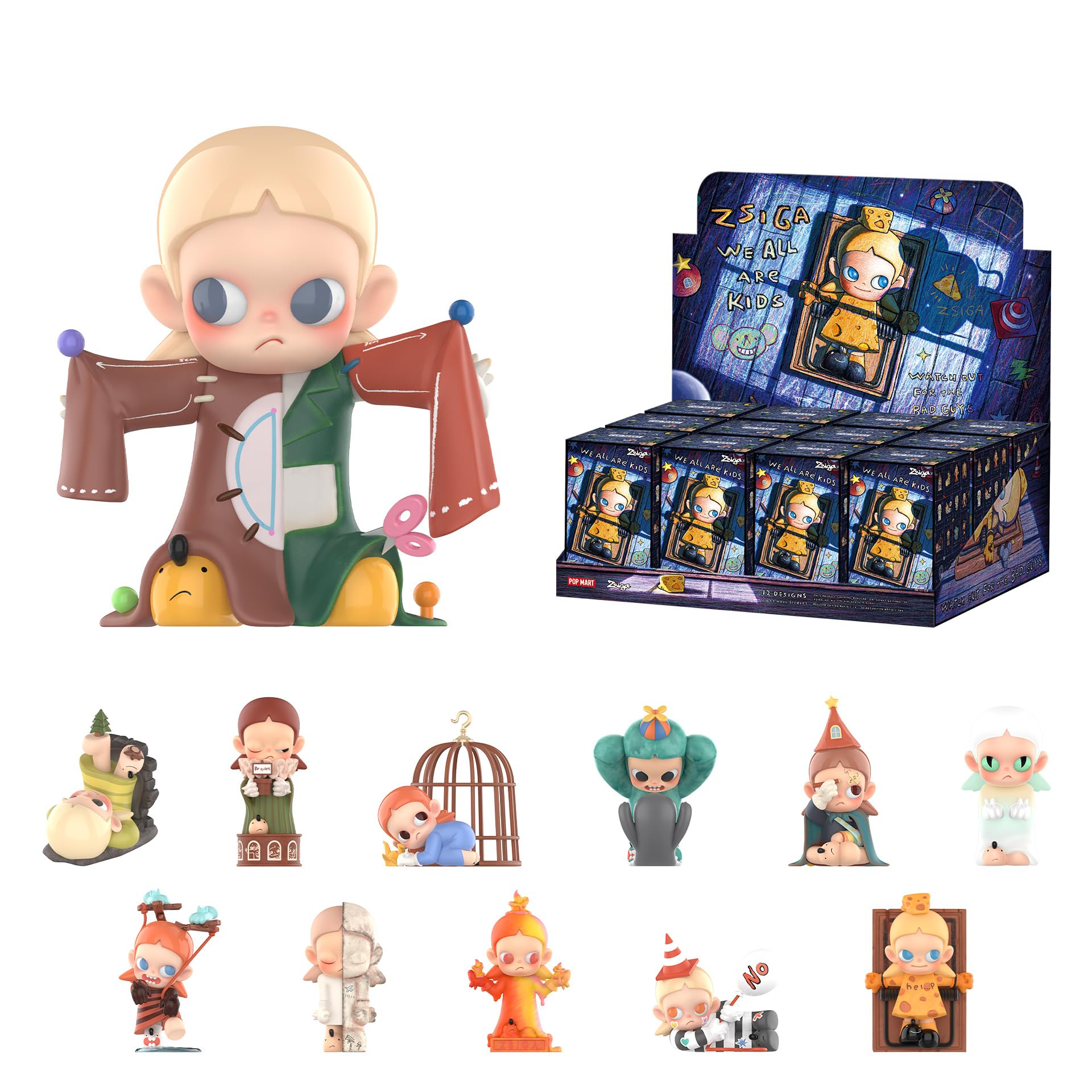 Amazon.co.jp: POP MART Zsiga We All are Kidsシリーズのフィギュア