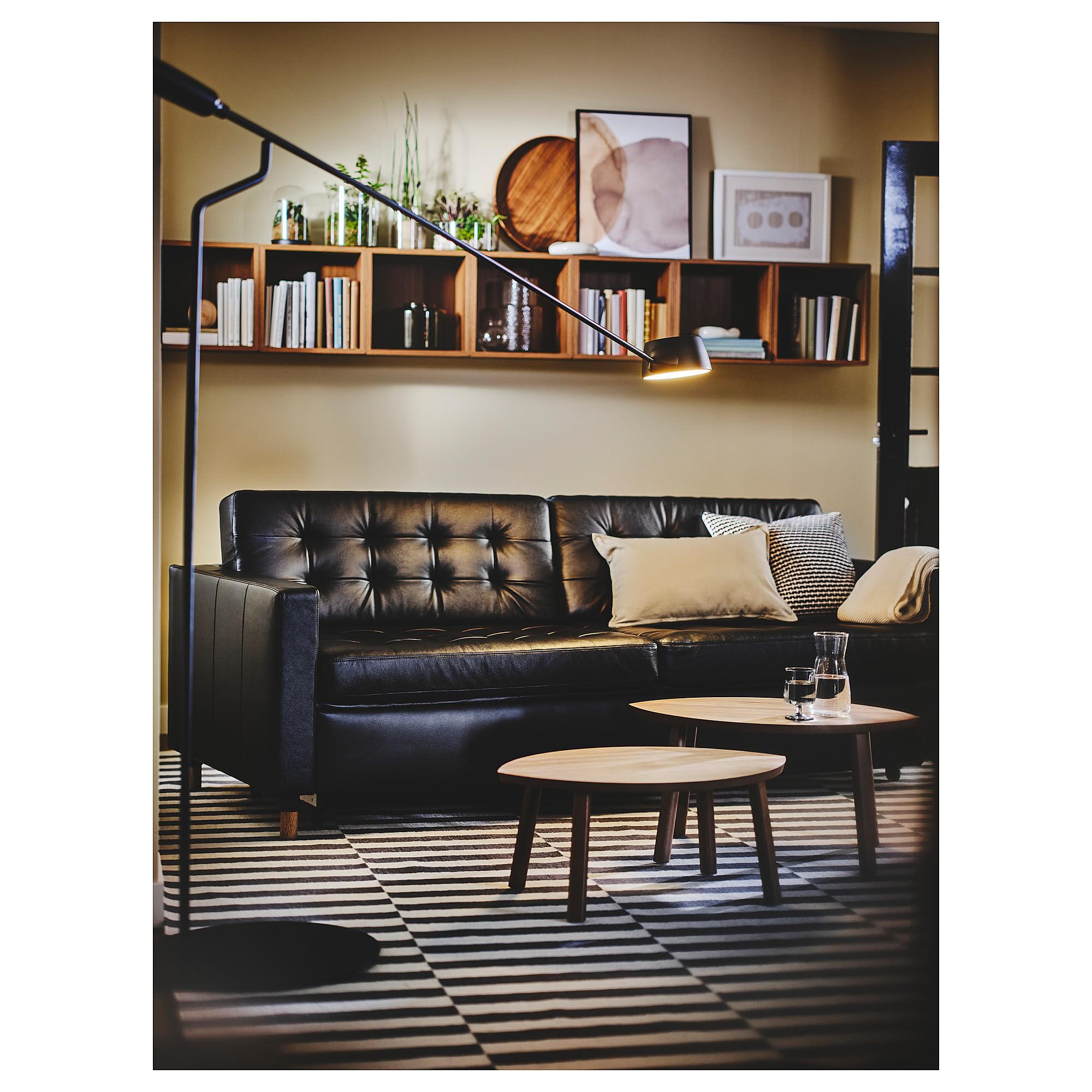 Amazon.co.jp : IKEA VÅGHÖJD LEDフロアランプ 調光可能 ブラック