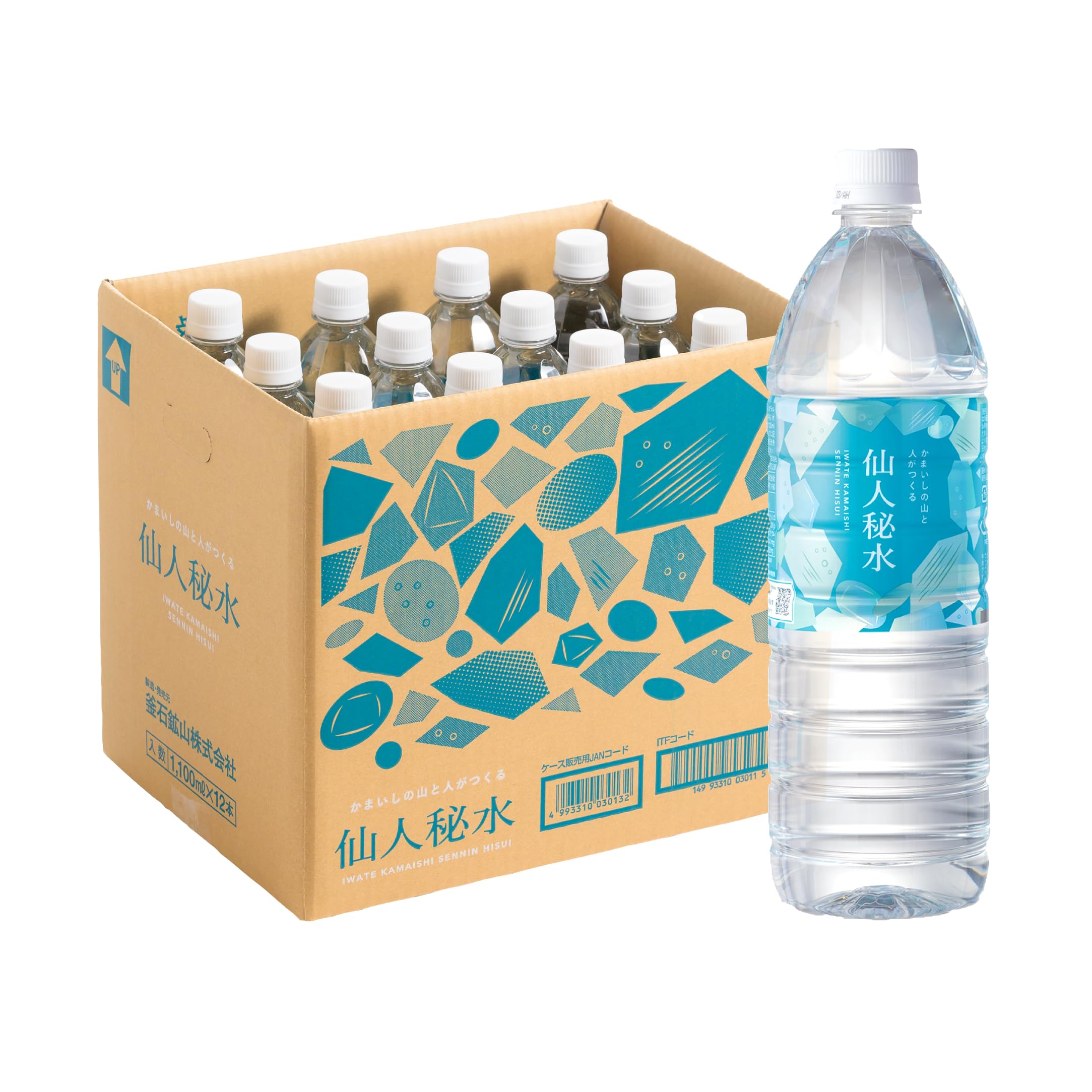 Amazon.co.jp: 釜石鉱山 仙人秘水 ペットボトル 1100ml×12本 : 食品