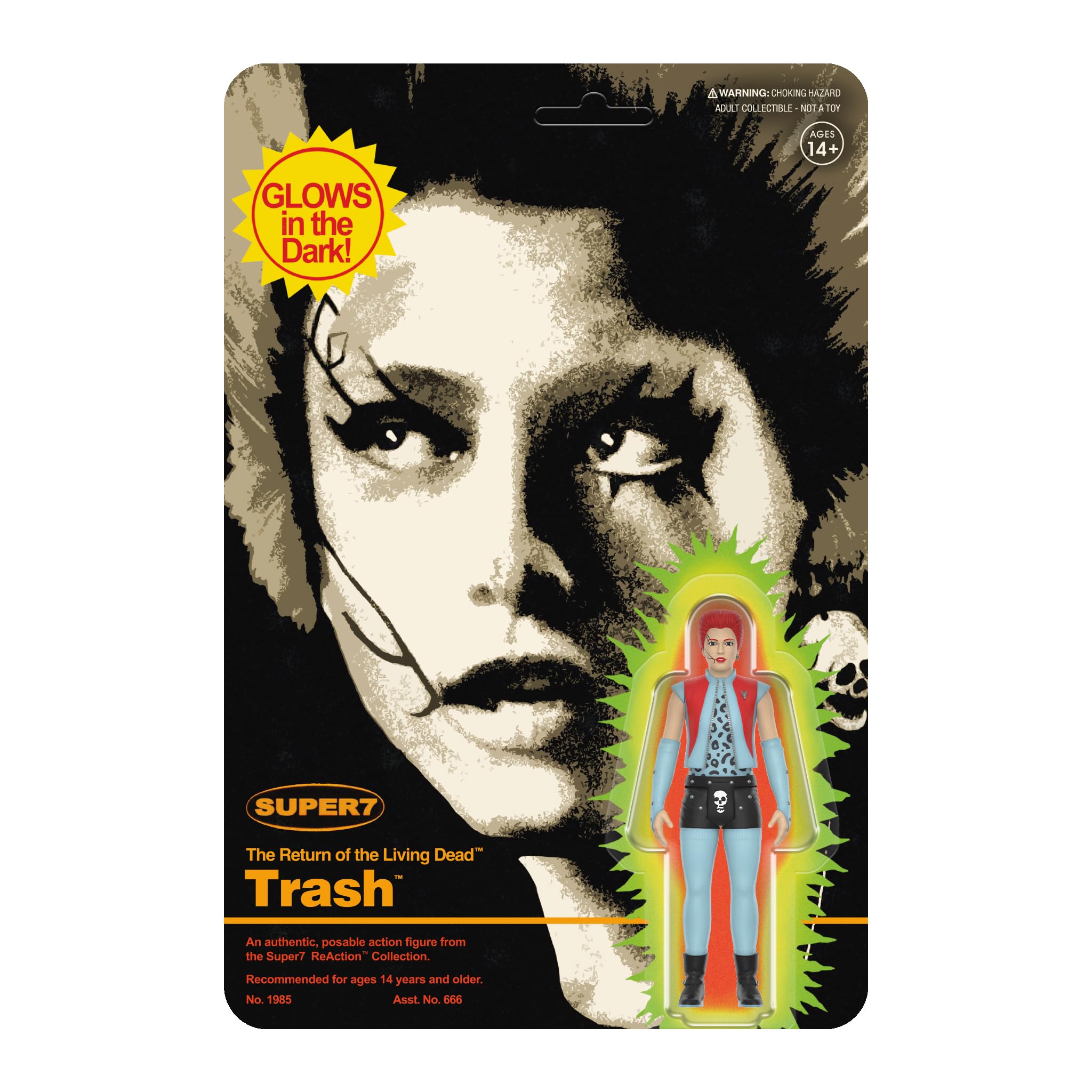 Amazon.com: Super7 Return of The Living Dead Trash (Monster Glow