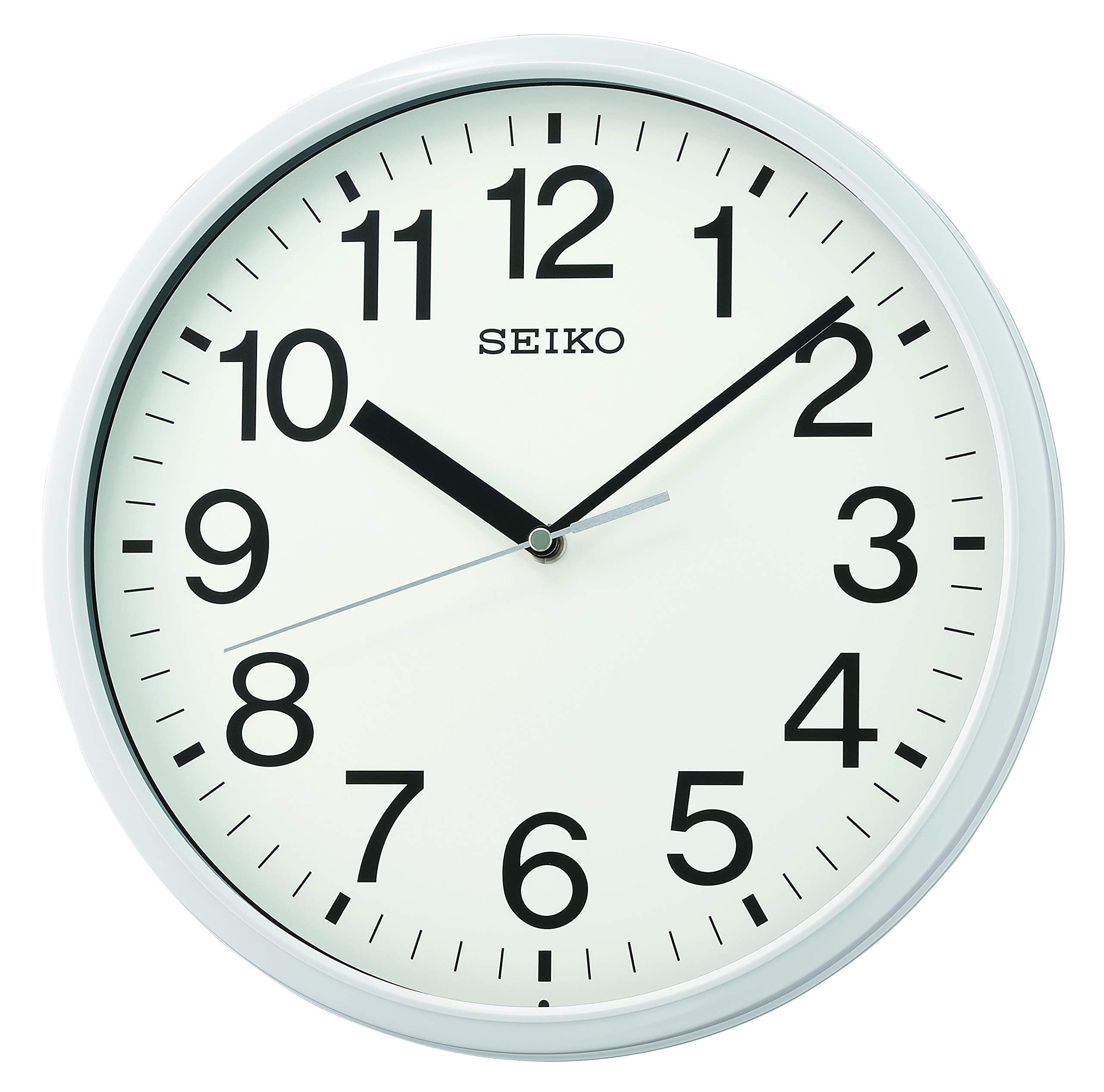Amazon.com: Seiko QXA756WLH Office Wall Clock, White, 12 Inch
