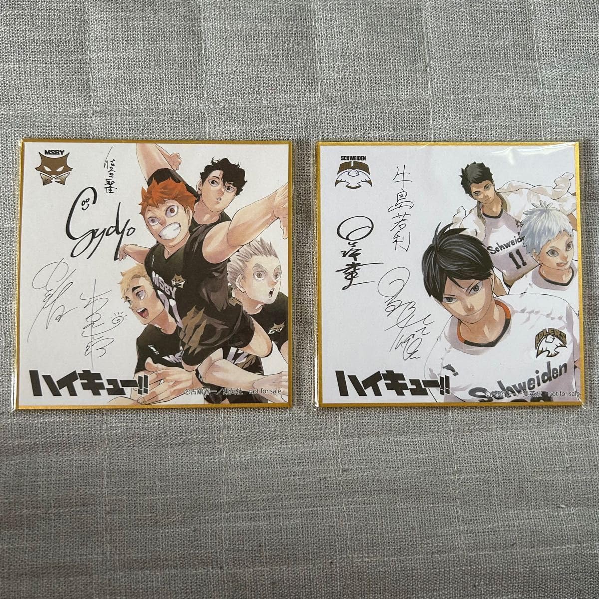 Amazon.co.jp: ハイキュー サイン 日向翔陽 影山飛雄 ミニ色紙