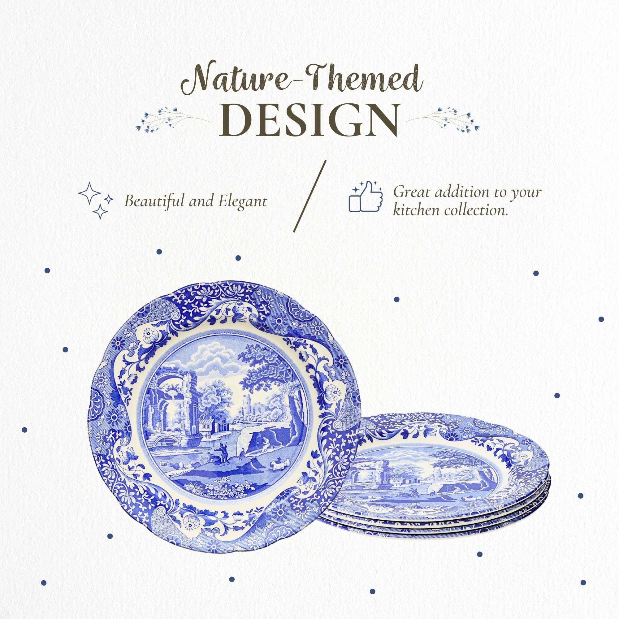 Amazon.co.jp: スポードブルーイタリアンディナープレートさ27cm