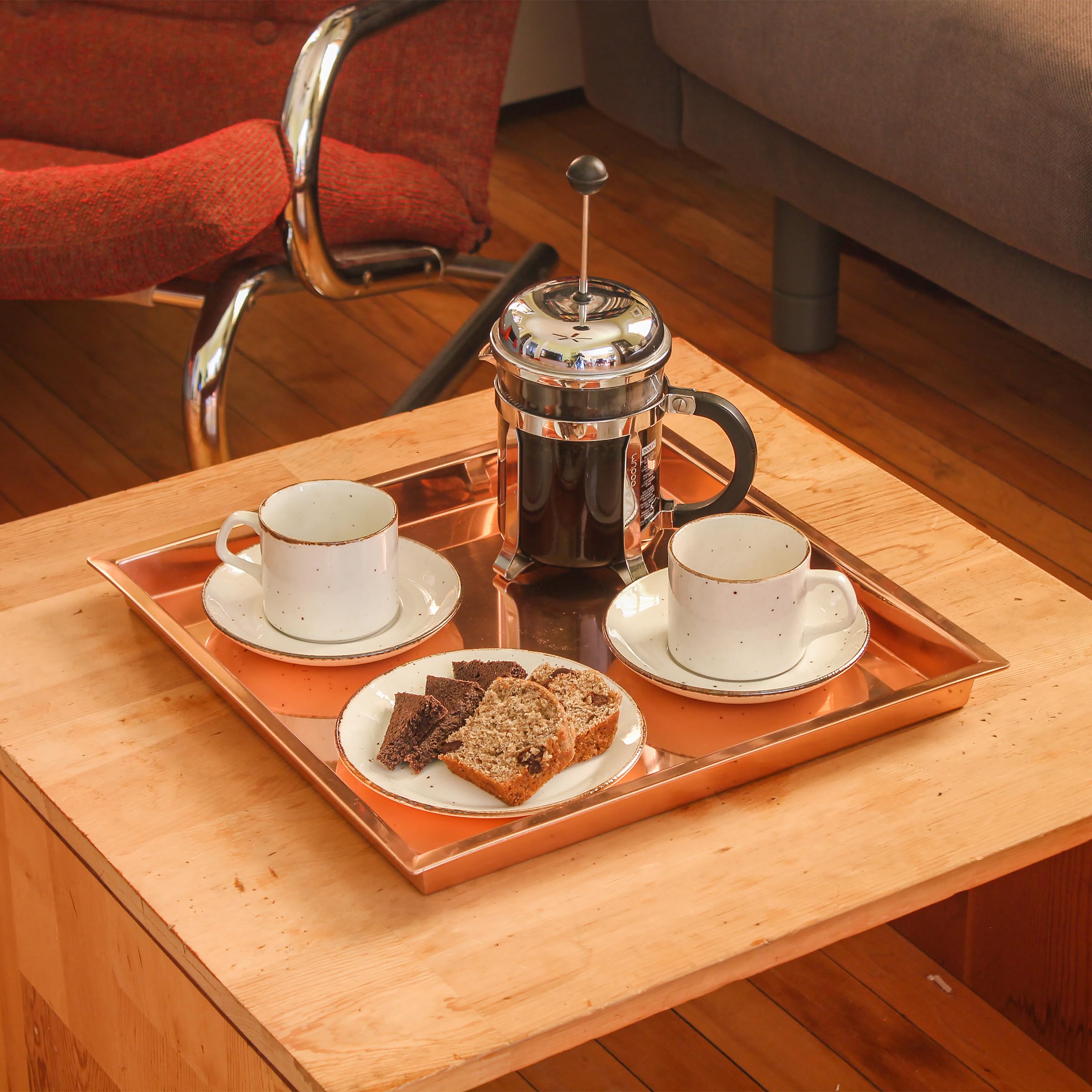 Amazon｜正方形銅トレイ 15インチ｜トレイ・盆 オンライン通販