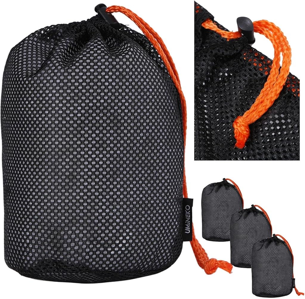 Amazon.co.jp: ウミネコ スタッフバッグ VOLCANiSH メッシュ 袋 巾着袋