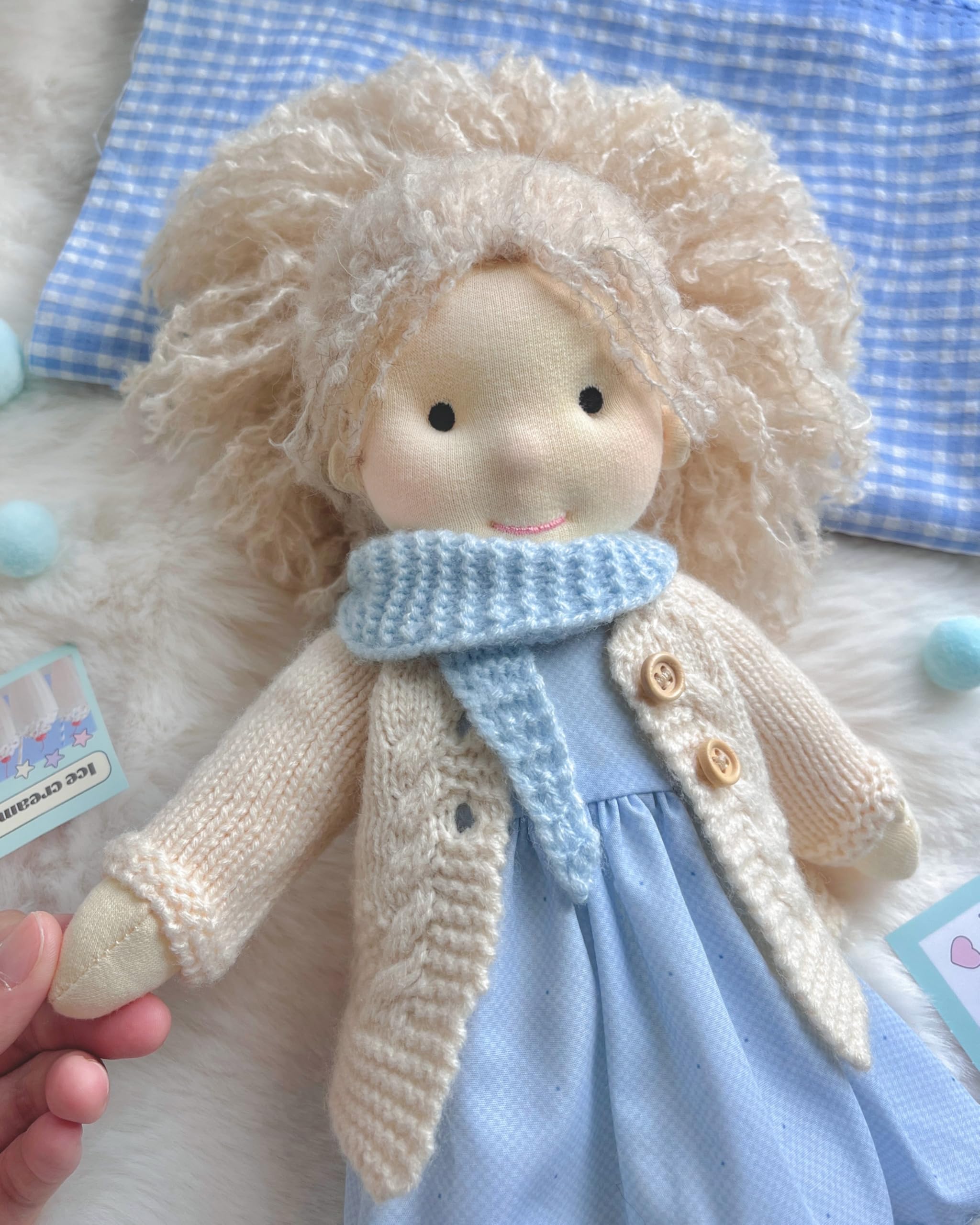 Amazon.co.jp: BlissfulPixie Waldorf Doll 手作り人形 - Florke 12