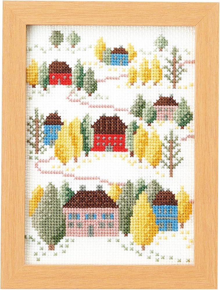 Amazon | オリムパス製絲 刺しゅうキット 12ヶ月の小さな花風景 NO