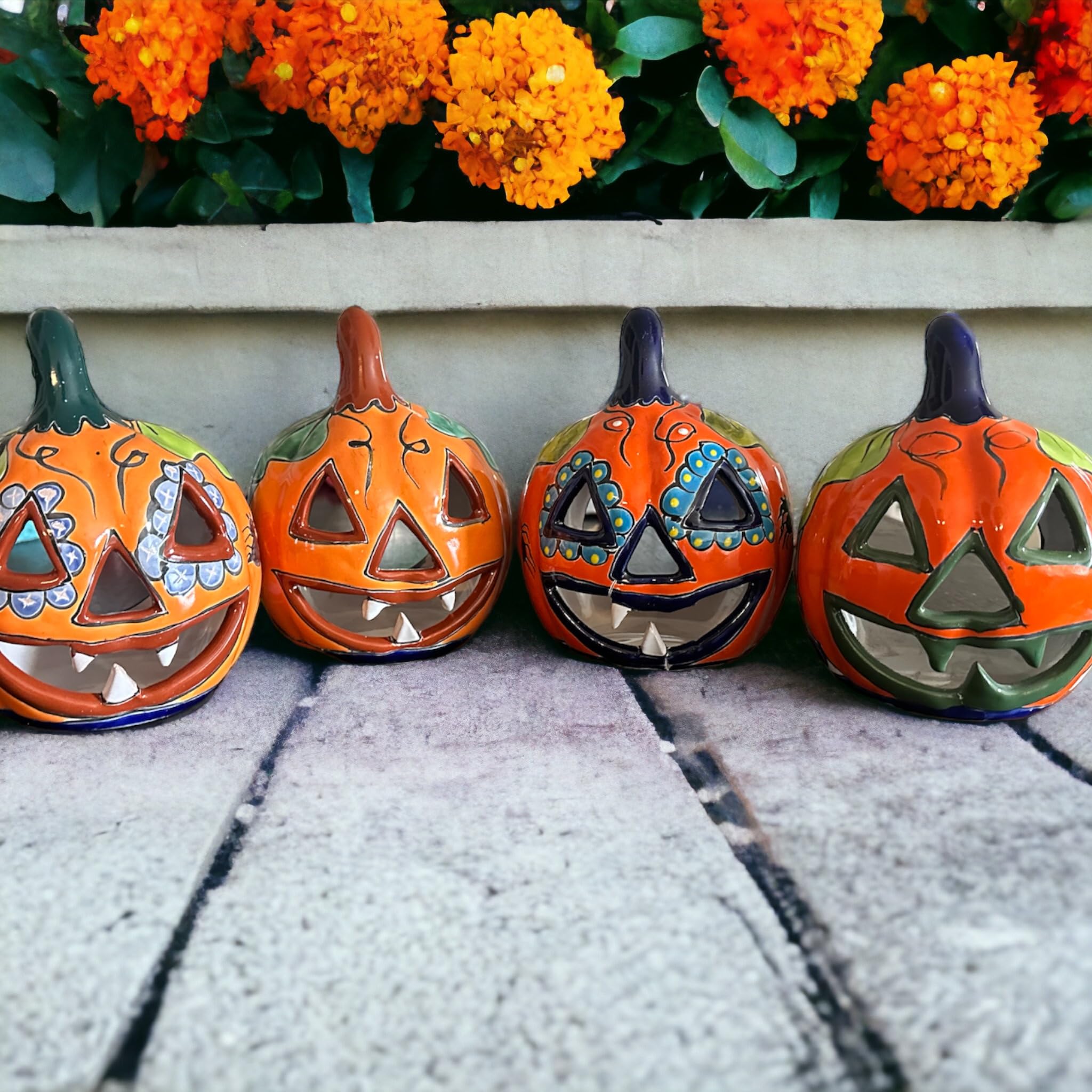 Amazon.com: 1 Handmade Mexican Pottery Pumpkin Jack O' Lanterns