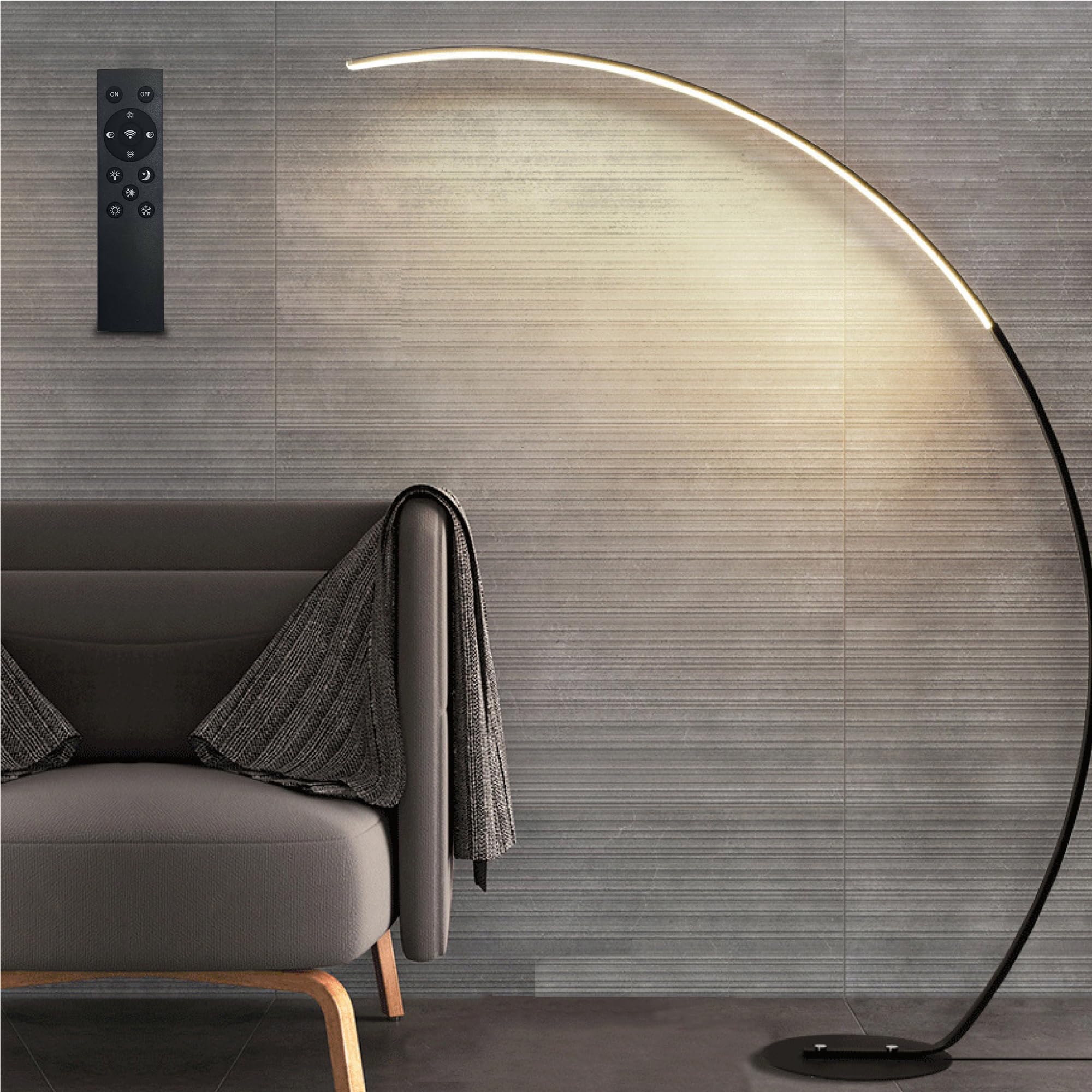 Amazon.co.jp : 7life フロアライト 間接照明 スタンドライト アーチ型