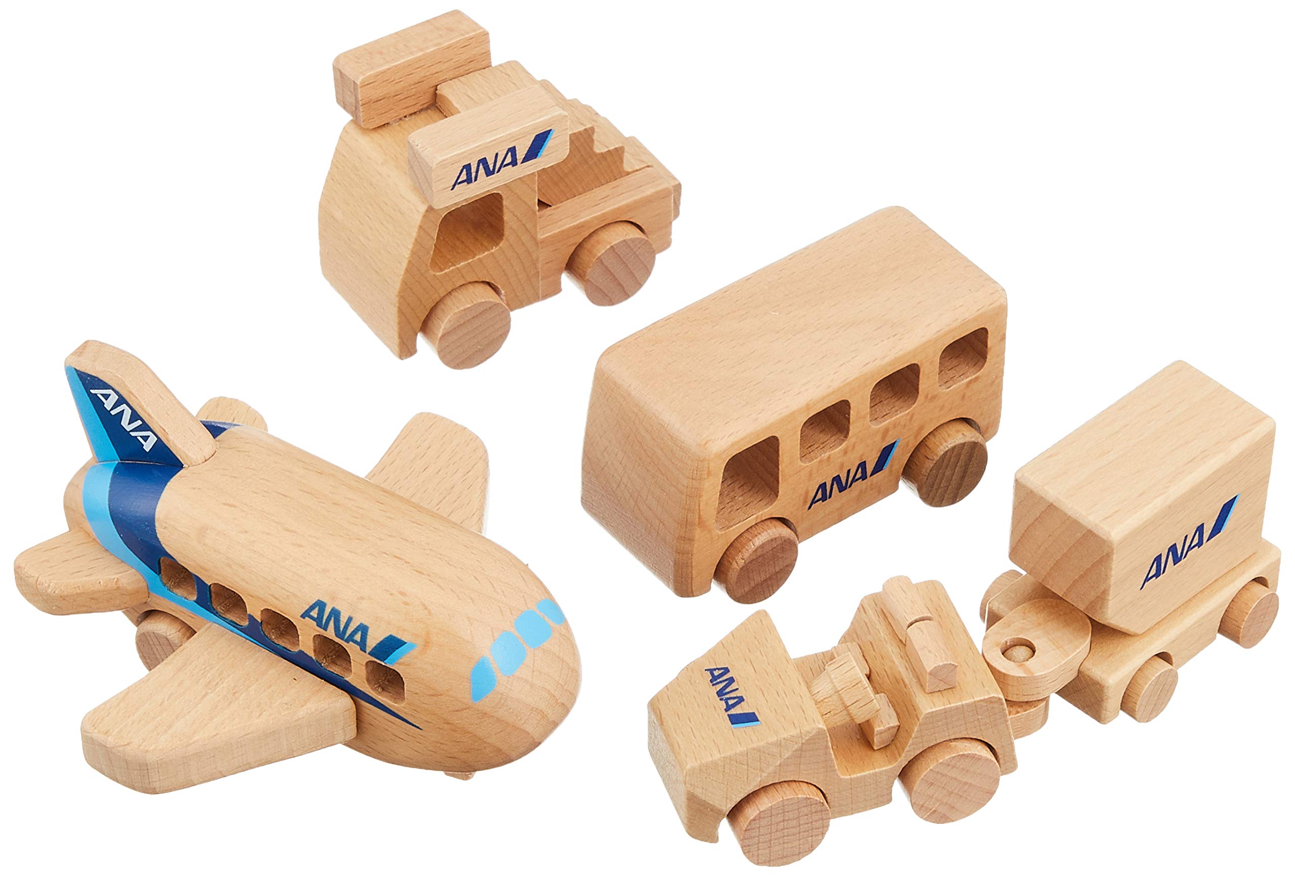 Amazon.co.jp: エアプレーングッズ 空港で働く乗り物 木製ひこうき
