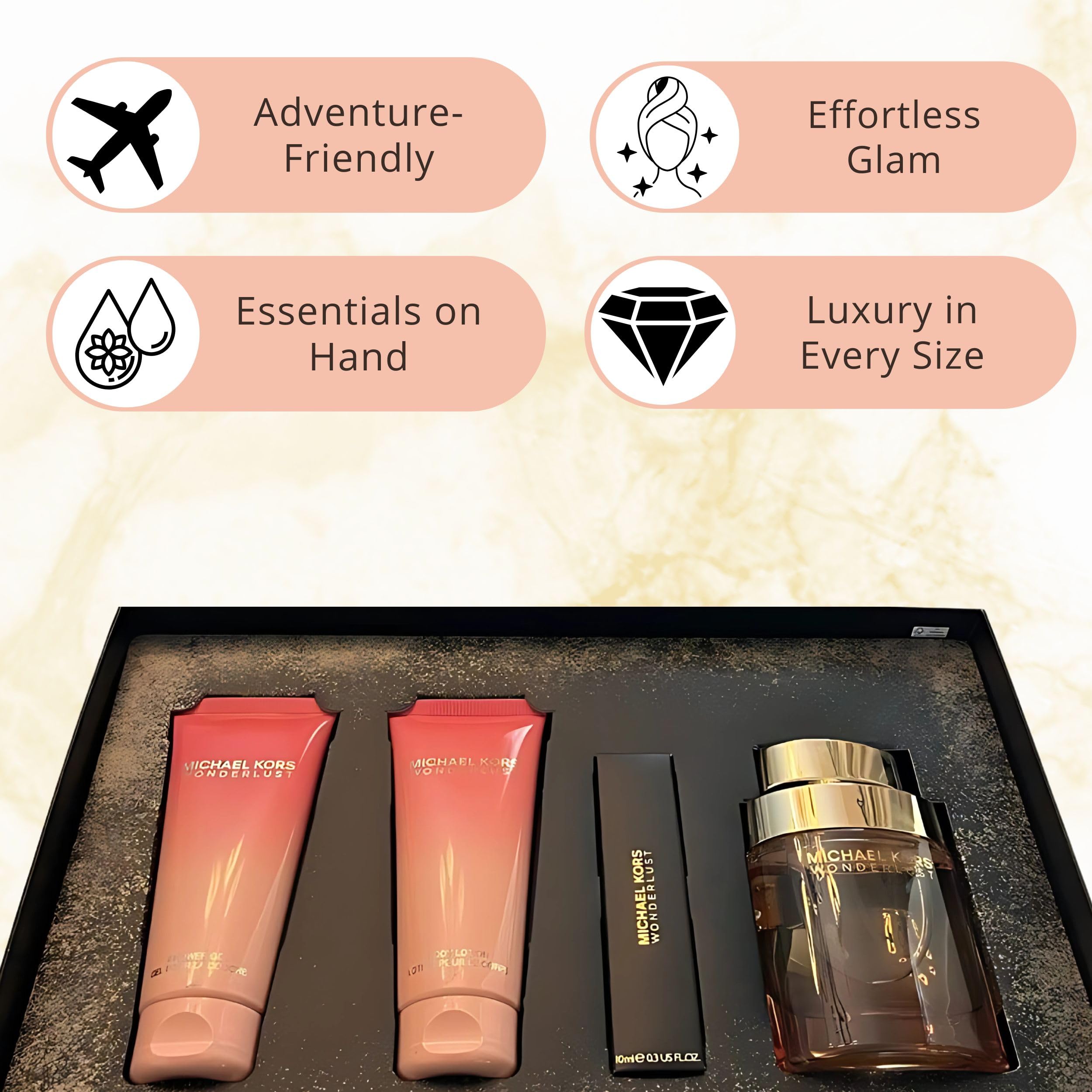 Amazon.com : Michael Kors Wonderlust for Women 4 Pieces Gift Set