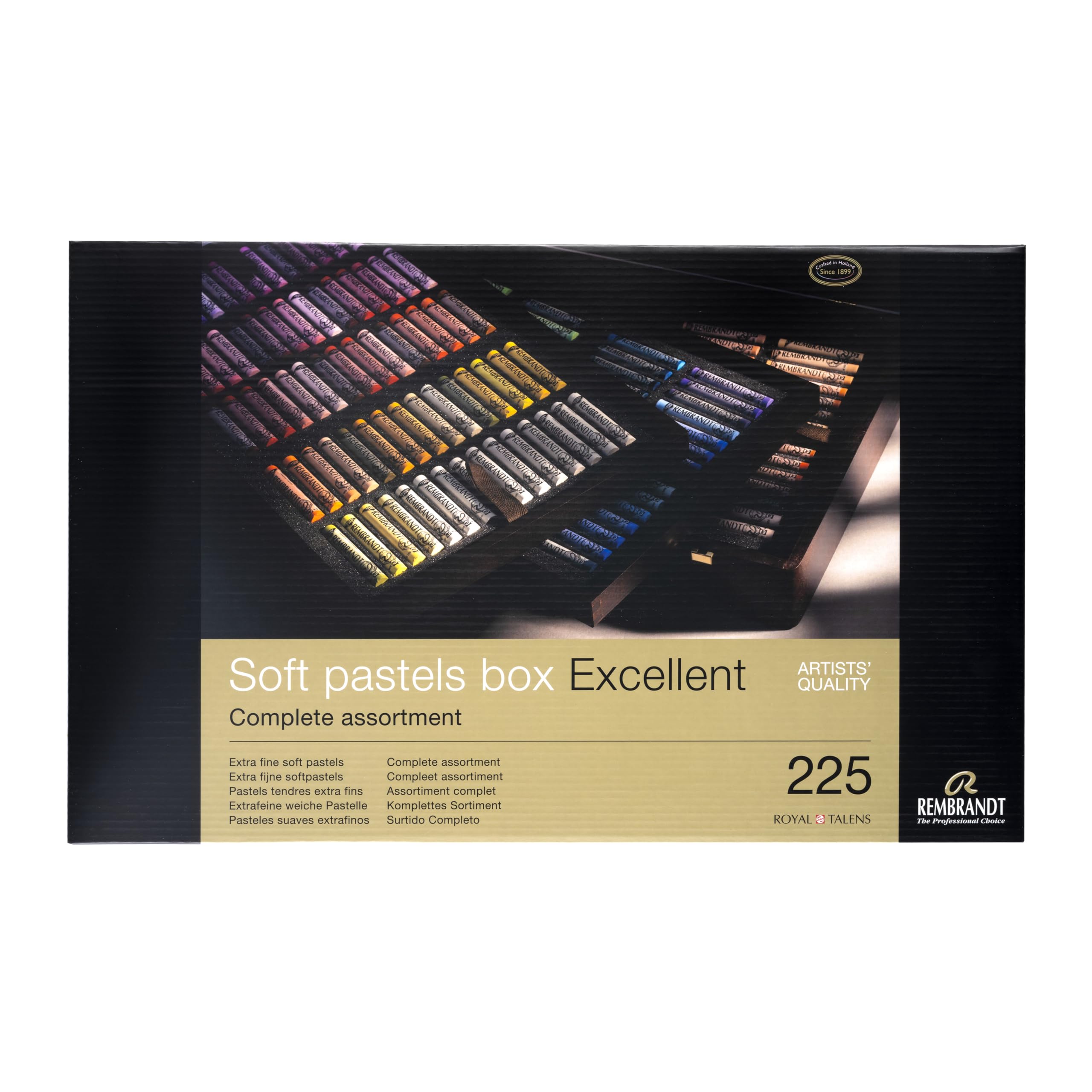 Amazon.com: Rembrandt Soft Pastel Wood Box Excellent Set, 225