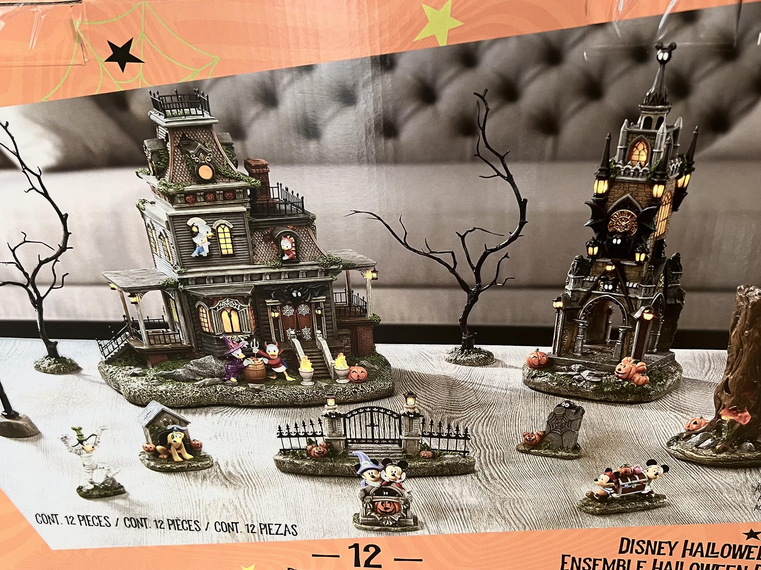 Amazon.com: Disney Halloween Haunted Village Set - Musical Sound