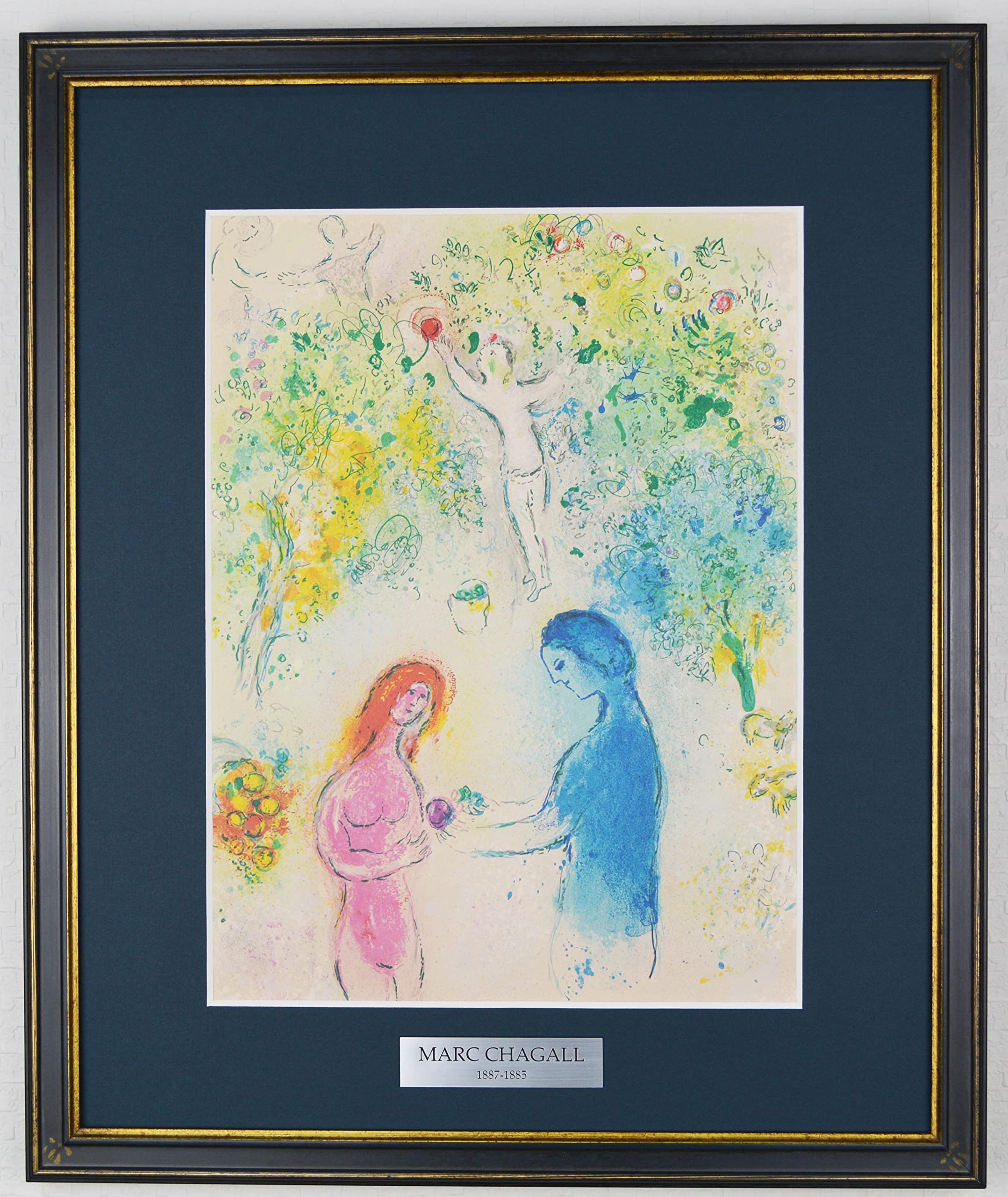 Amazon | マルク シャガール 『扉【ダフニスとクロエ】』 絵画 1977年
