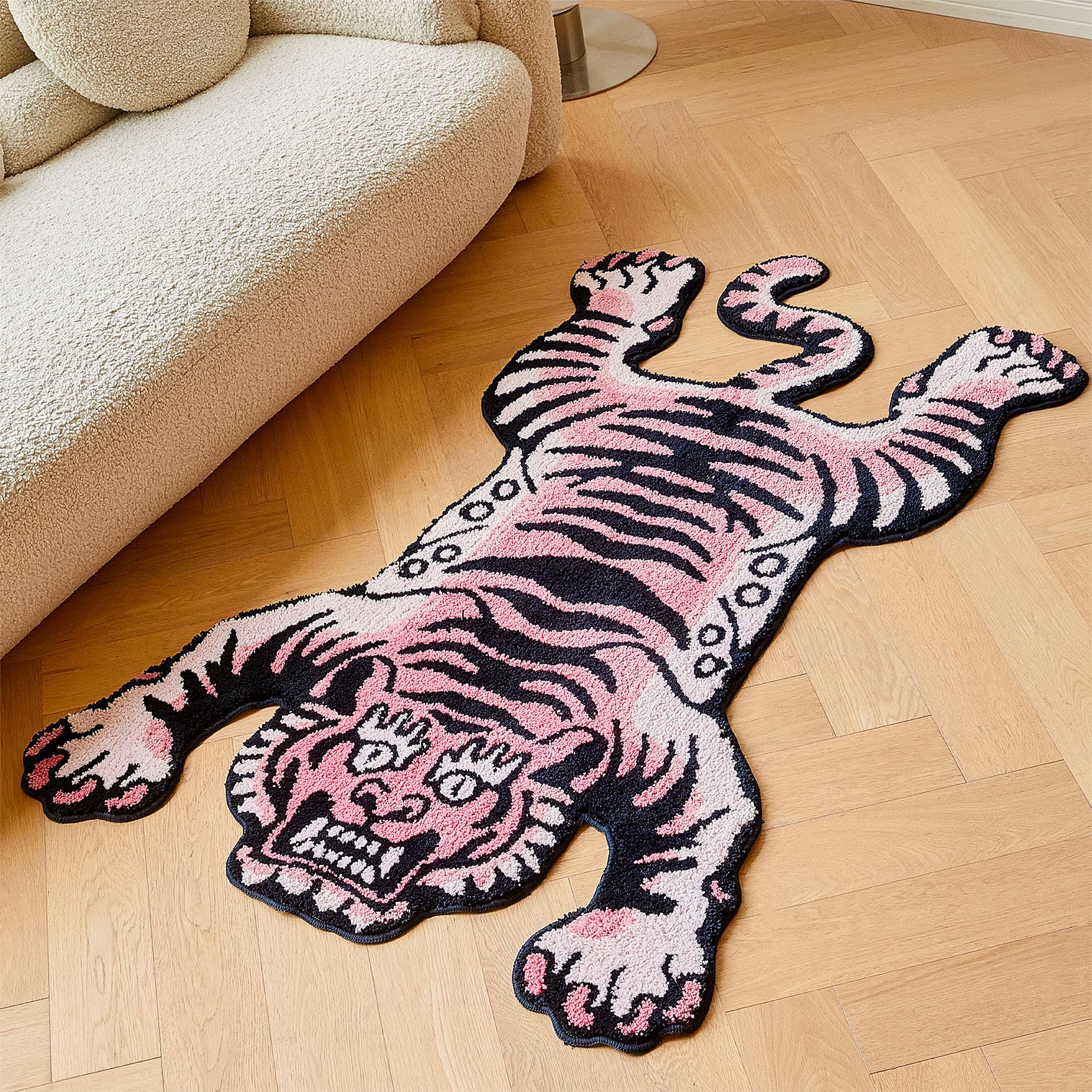 Amazon.com: 5x3.3 ft Tibetan Tiger Area Rug Tufted High Pile