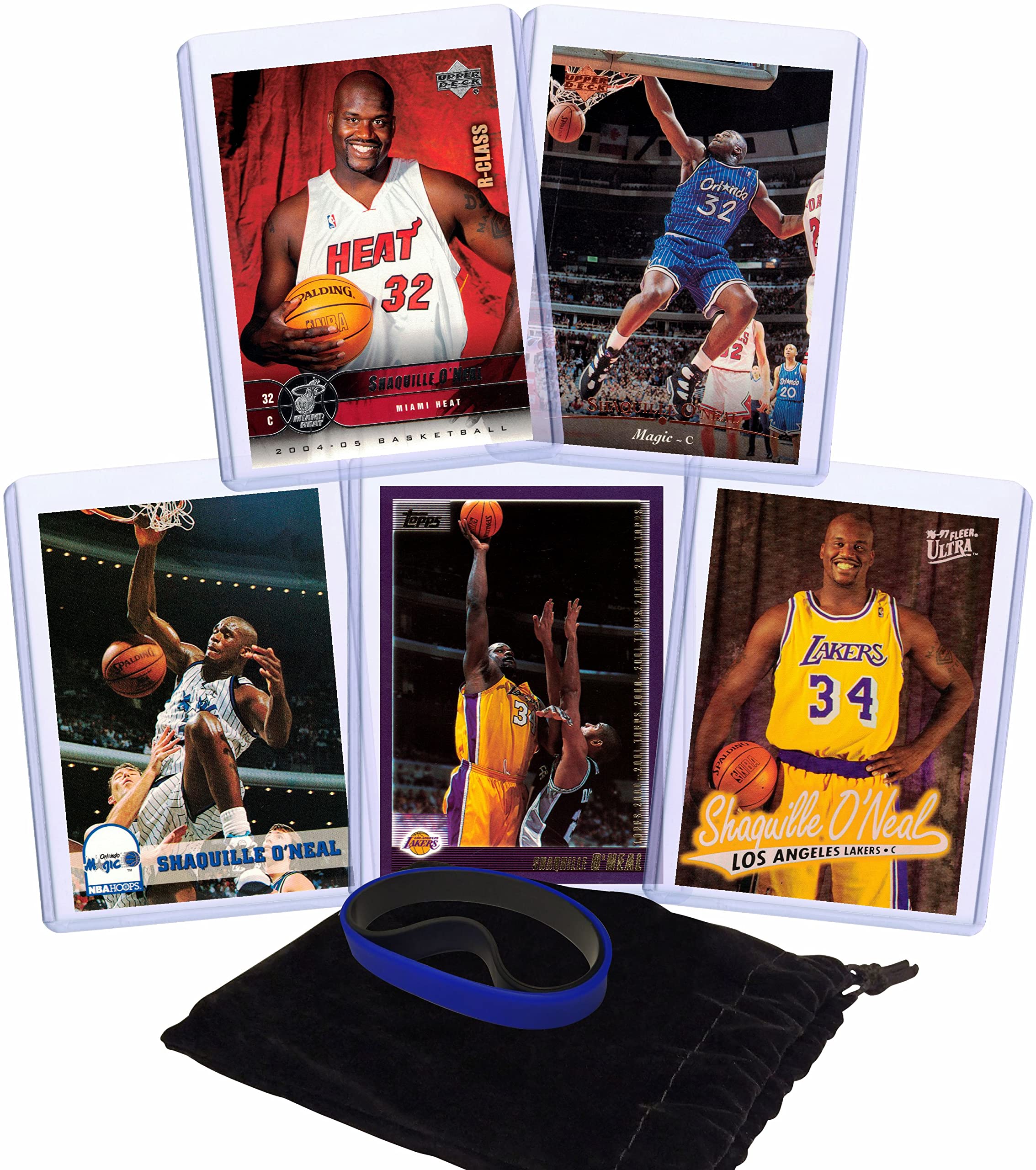 Amazon.com: Shaquille O'Neal Basketball Cards Assorted (5) Bundle
