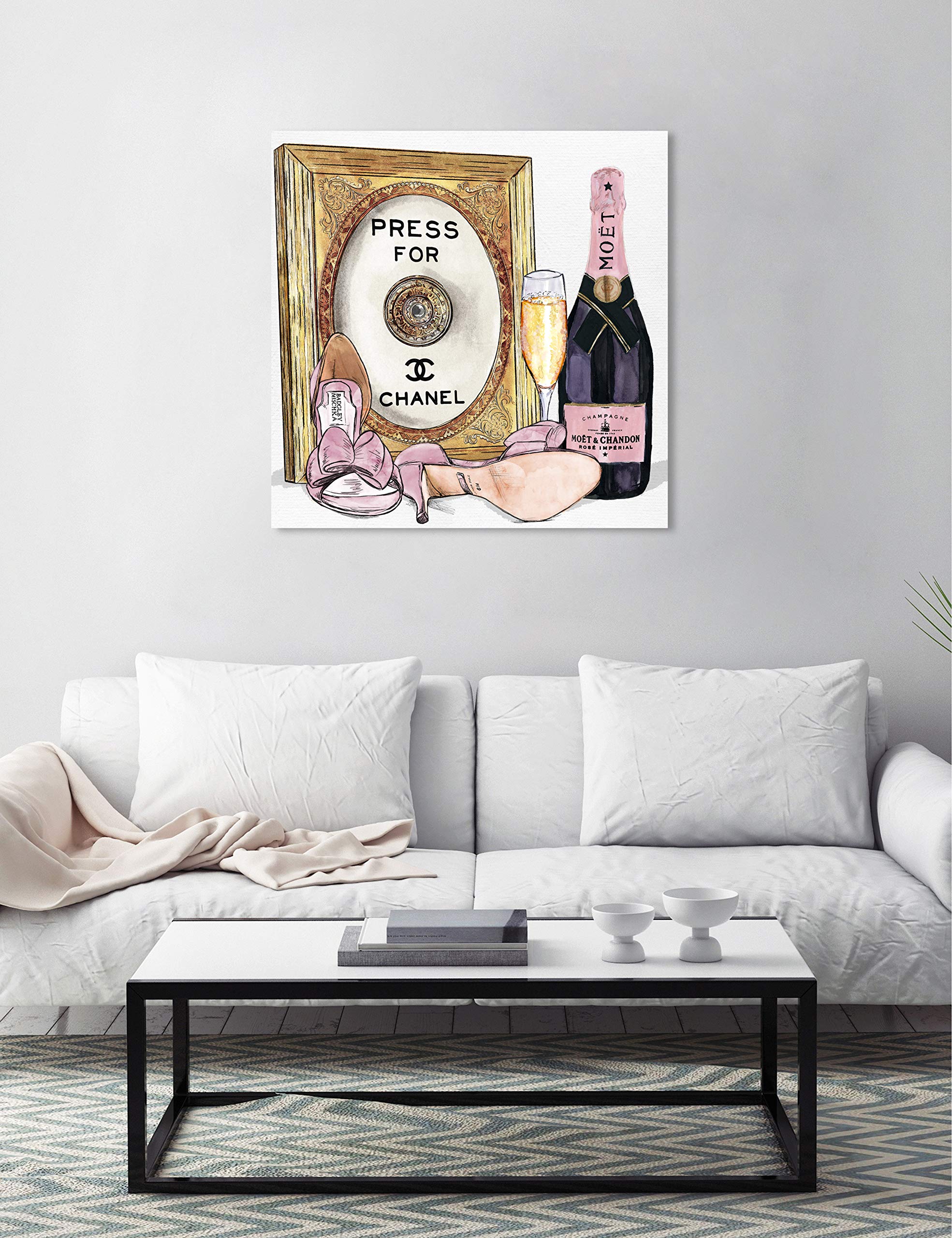 Amazon.co.jp: Oliver Gal 「シャンパンカクテル」キャンバスアート 30