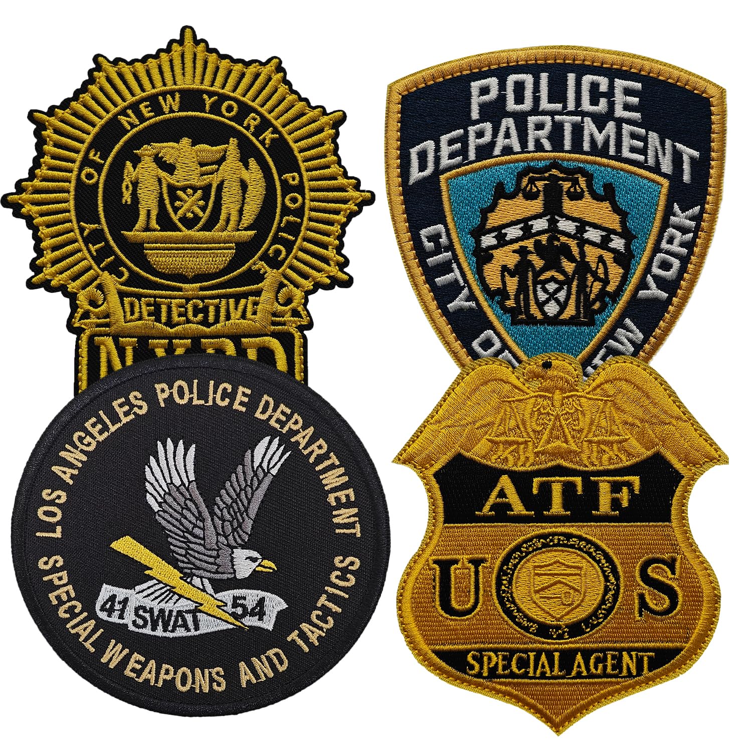 Amazon.com: EMORBALS 4 Pieces NYPD Patches, Police Embroidered
