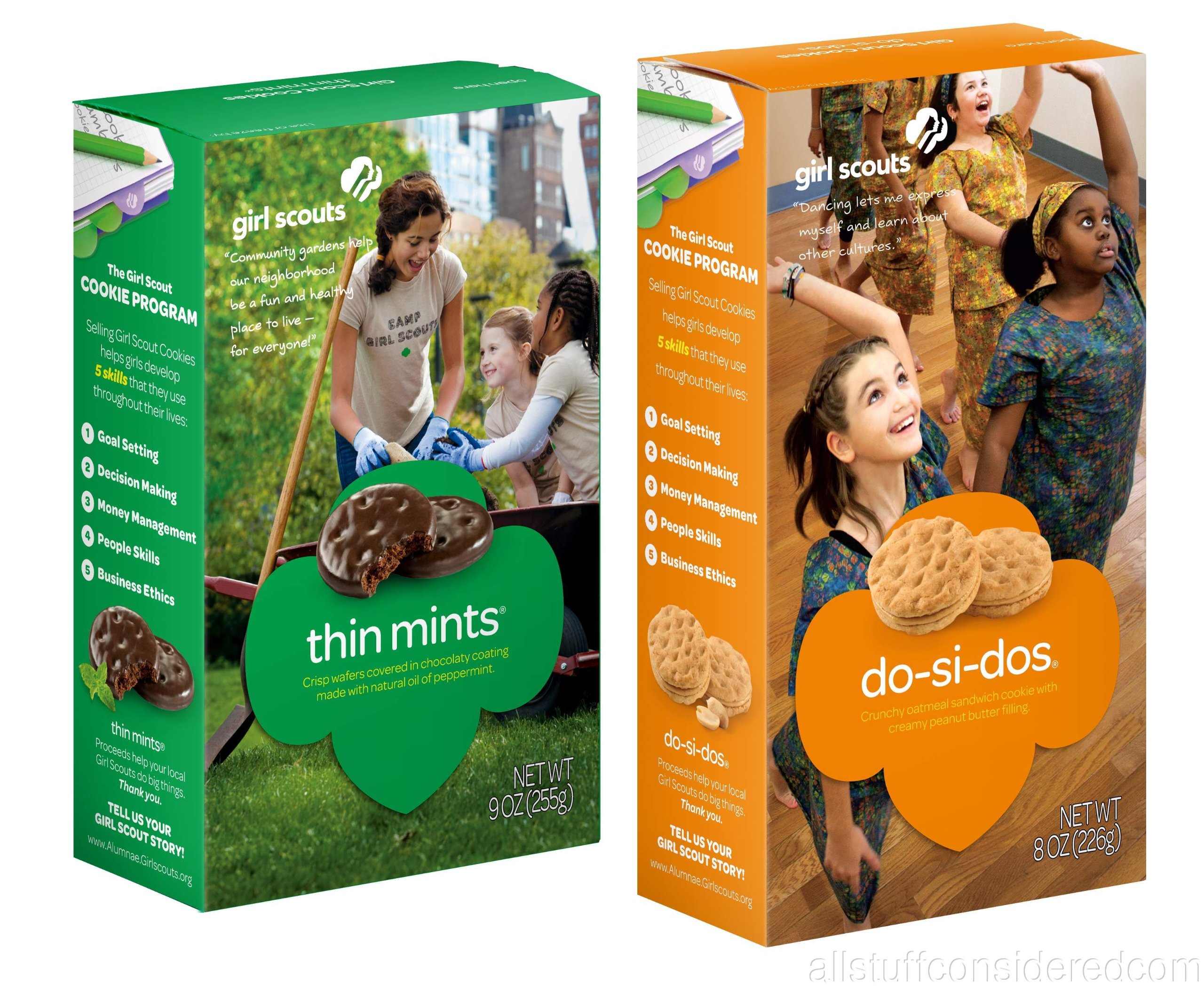 Amazon.com: Girl Scout Cookies, 2 Pack, Thin Mints and Do-si-do