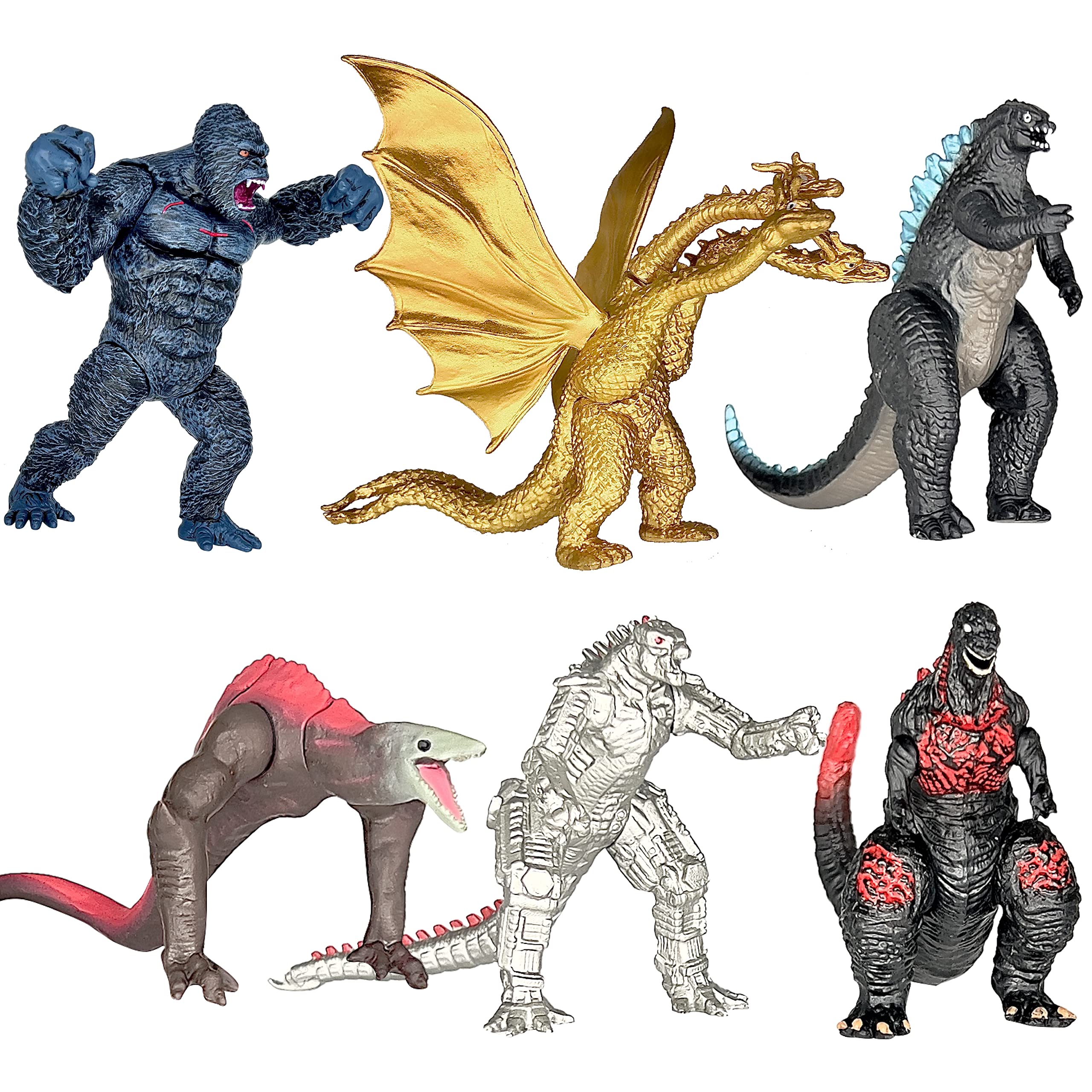 Amazon.co.jp: TwCare エクスクルーシブ ゴジラ vs Kong Toys 可動式