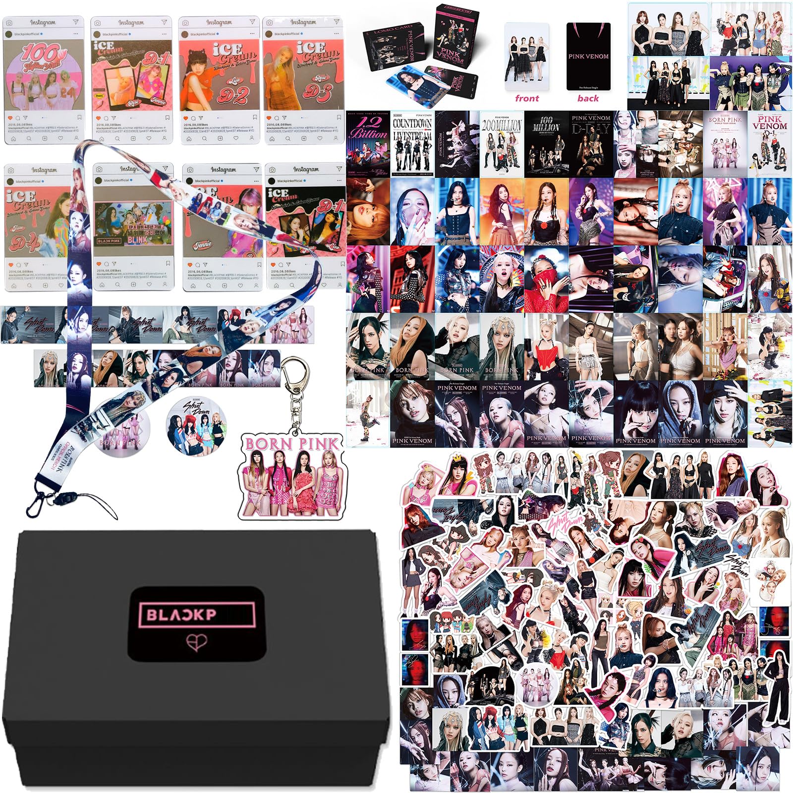 Amazon.com: KPOPBP 159 Pcs Born Pink Album Gift Box Set Blink Fans