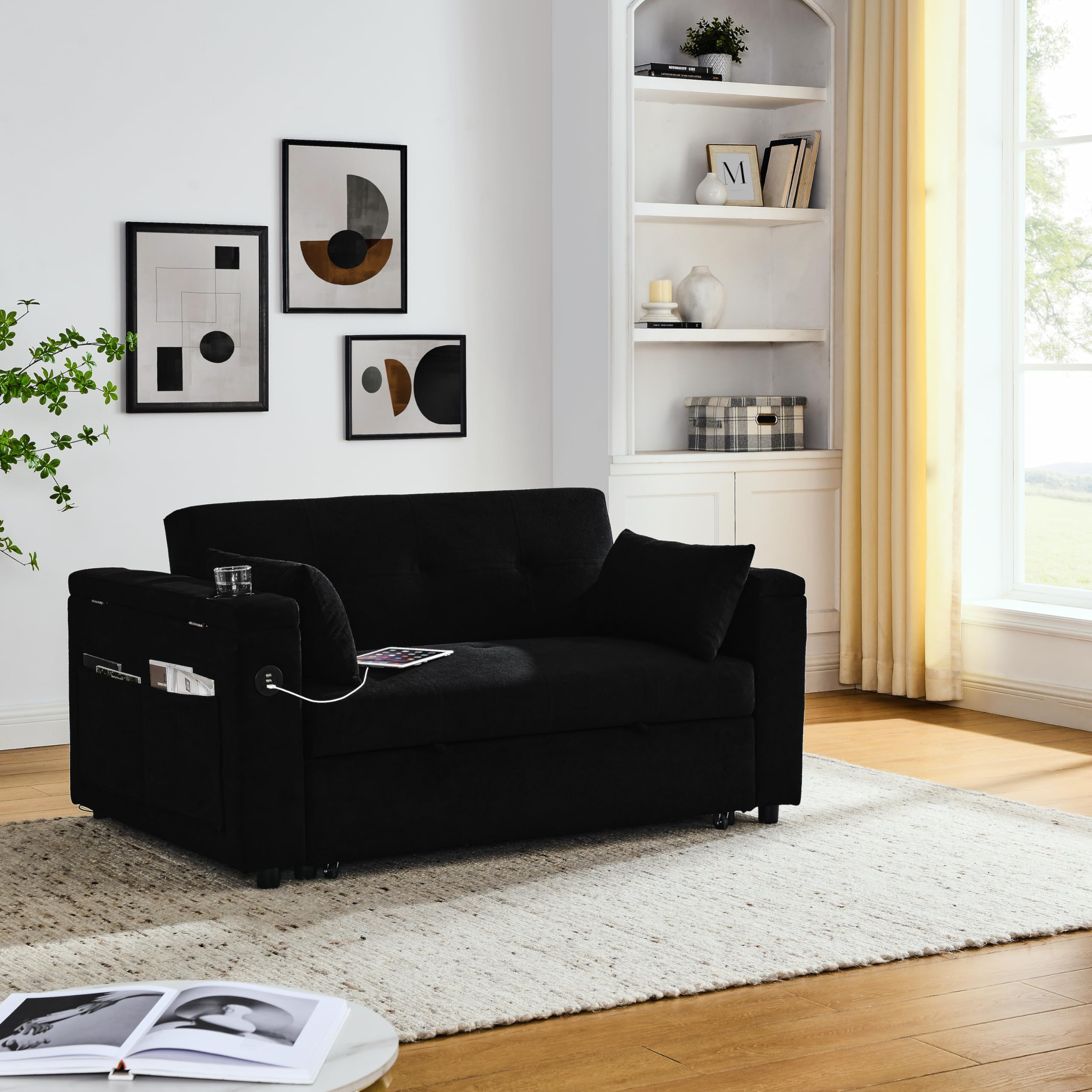 Amazon.com: 3 in 1 Convertible Sofa Bed 54