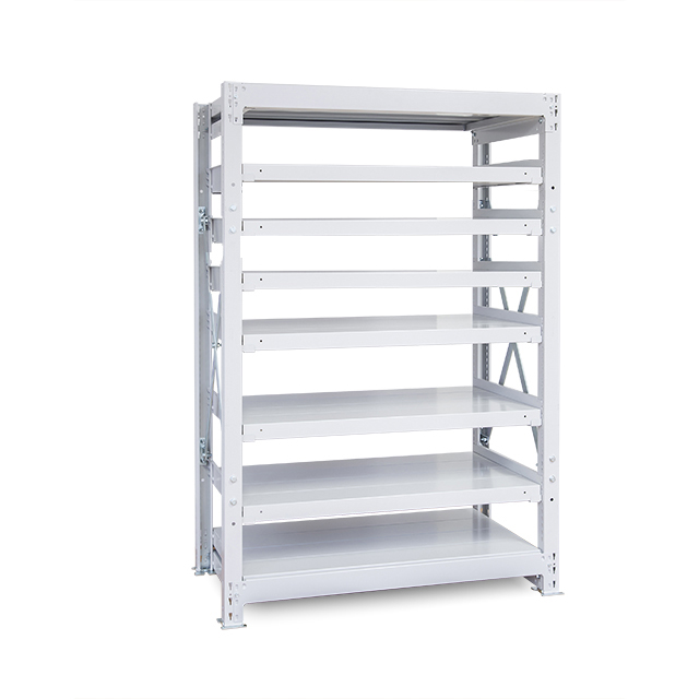 1000kg/段 重量スチール棚 高さ2400 x 棚板8枚（有効7段）x 横幅1800 x
