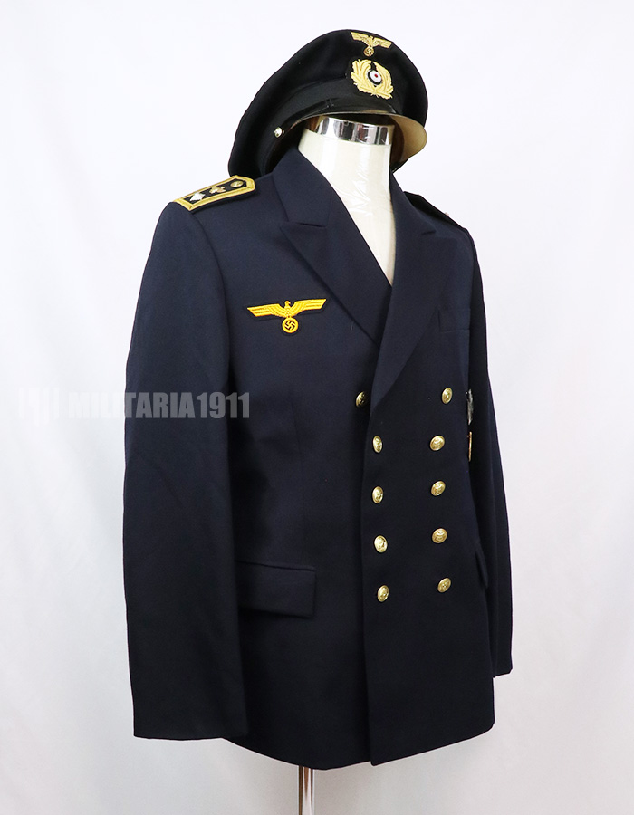 レプリカ ドイツ海軍 Uボートクルー 下士官リーファー&制帽セット