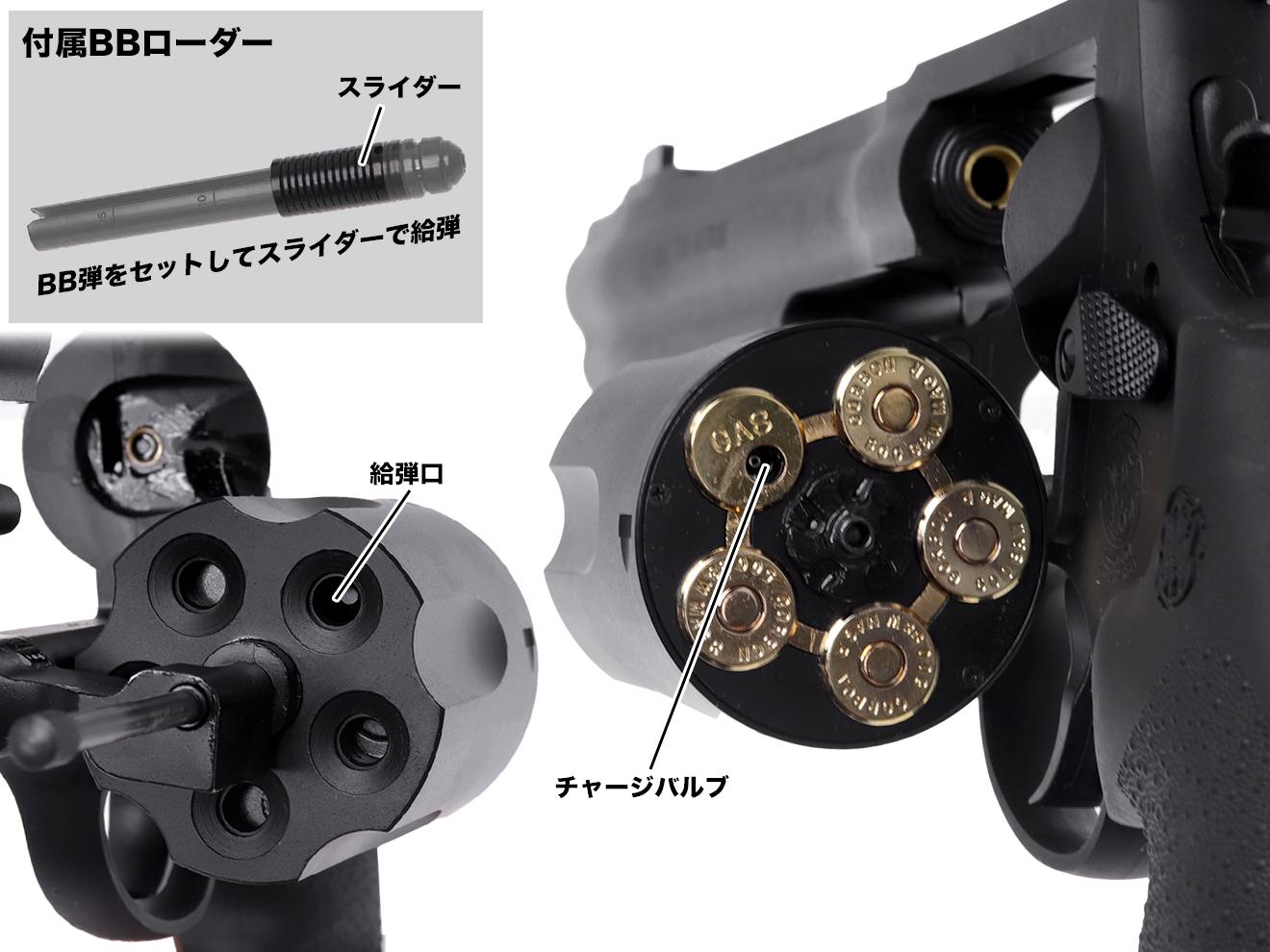 タナカワークス ガスガン S&W M500 8-3/8インチ ブラック Ver2 HW