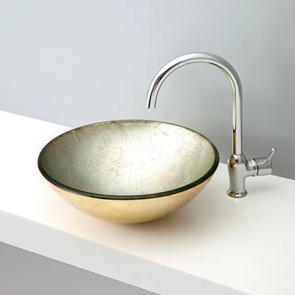 洗面ボウル メタリックガラス-03 B136｜おしゃれな洗面ボウル(洗面器