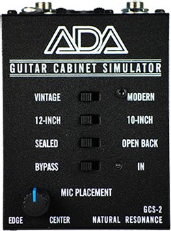 ADA GCS-2 GUITAR CABINET SIMULATOR - Pedal on ModularGrid