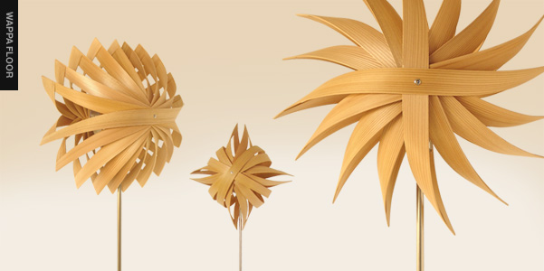 風車-フロア KAZAGURUMA-F Wappa Floor 【照明作家 谷俊幸】