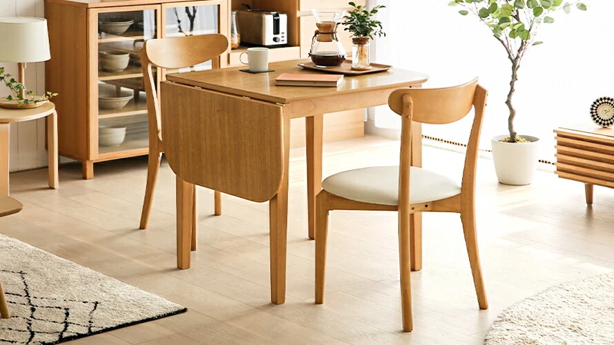 伸長式ダイニングテーブル 幅75cm｜モダンデコ公式｜インテリア・家具